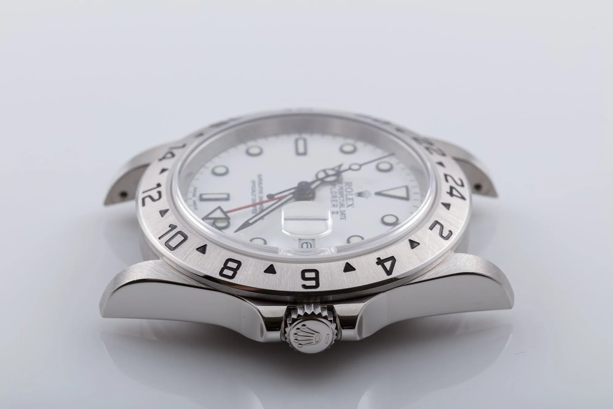 2004 Unpolished Rolex Explorer II 16570 Polar Dial Box & Papers