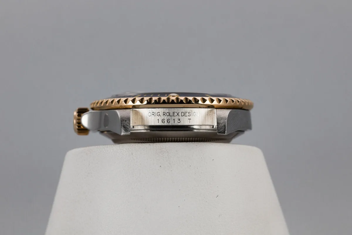 2006 Rolex Two-Tone Submariner 16613 Serti Dial with Box and Papers