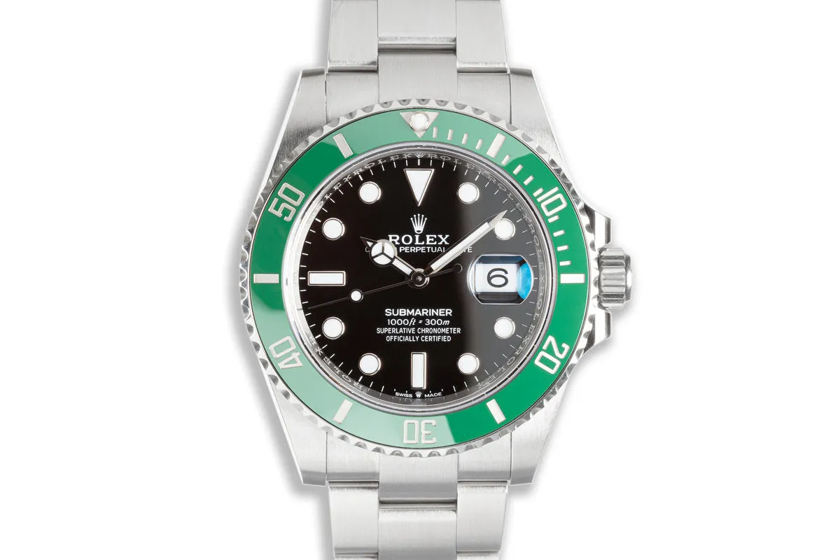 2021 Rolex Green 41mm Submariner 126610LV "Kermit" with Box & Card
