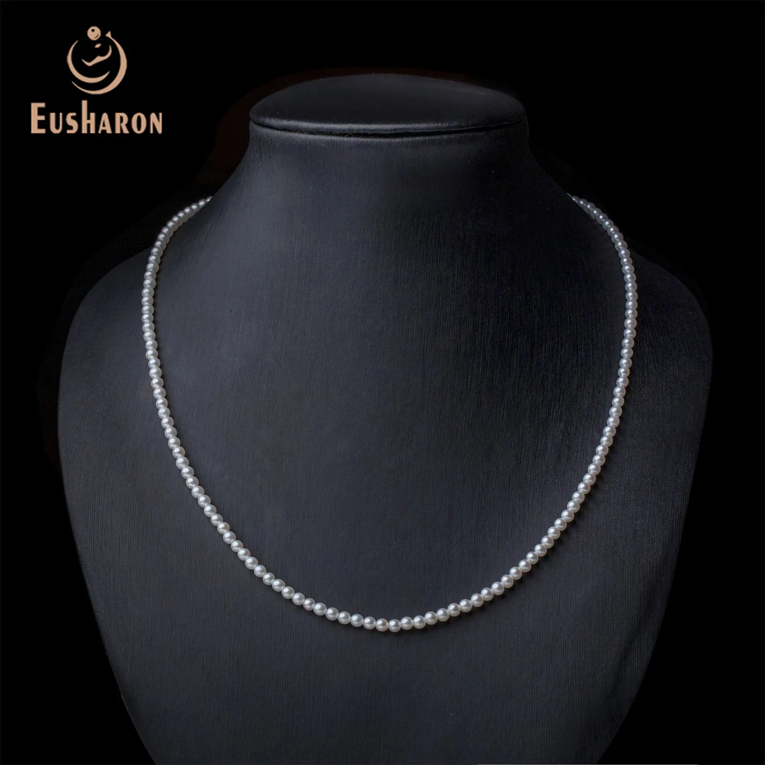 3-3.5mm AAA White Freshwater AK Pearl Necklace