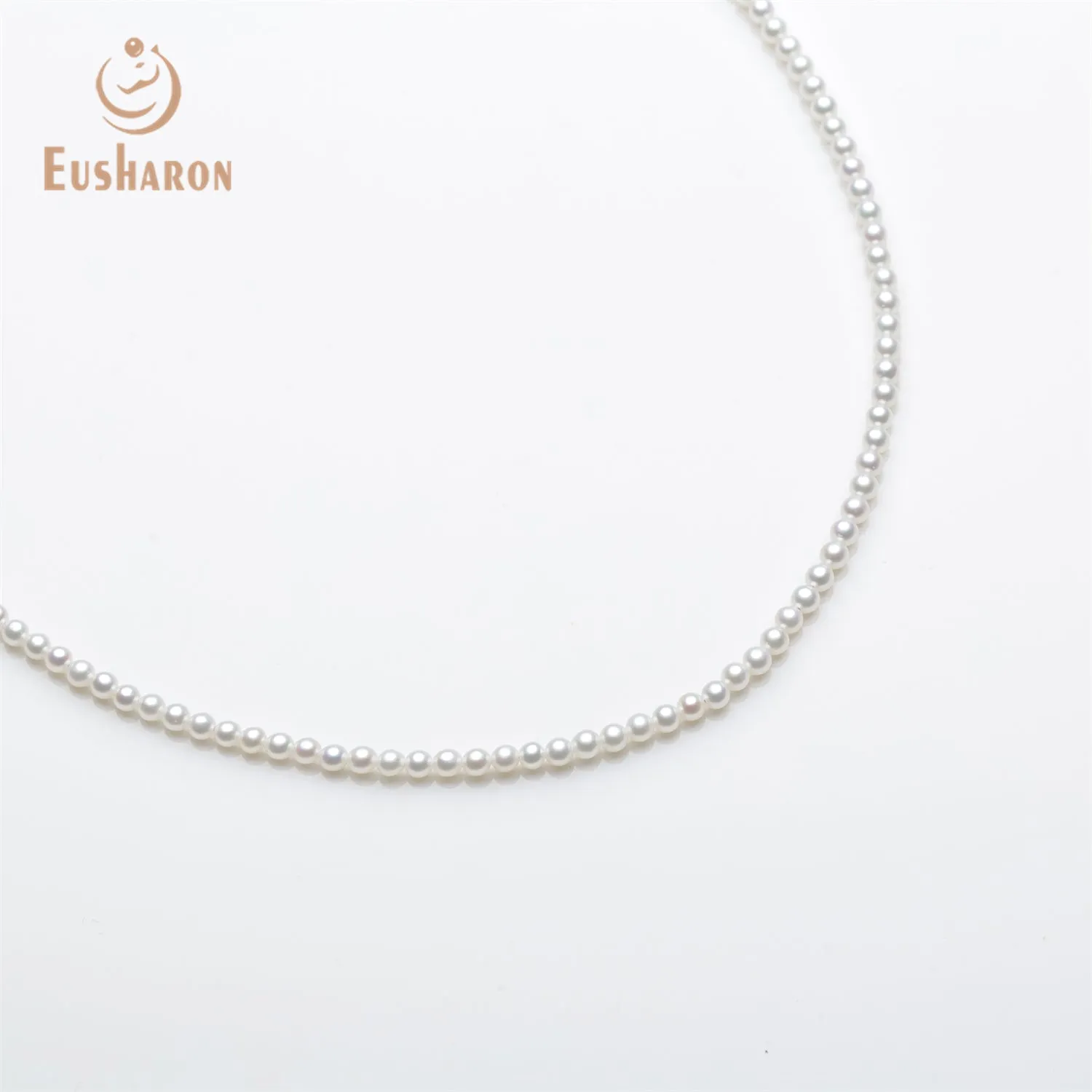 3-3.5mm AAA White Freshwater AK Pearl Necklace