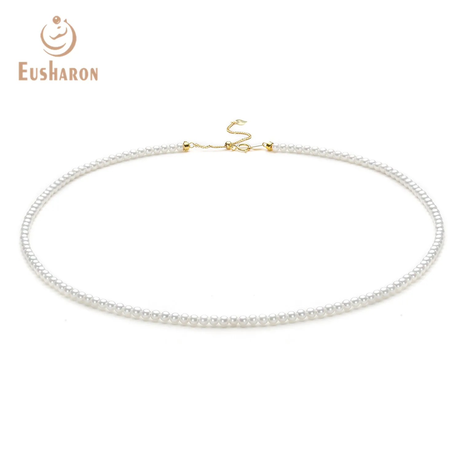 3-3.5mm AAA White Freshwater AK Pearl Necklace