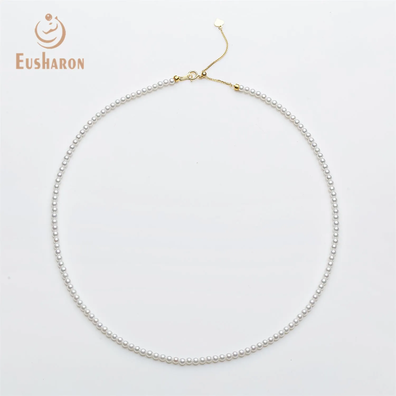 3-3.5mm AAA White Freshwater AK Pearl Necklace