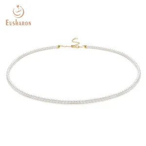 3-3.5mm AAA White Freshwater AK Pearl Necklace