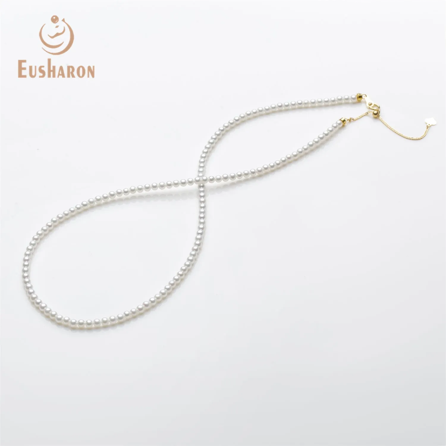 3-3.5mm AAA White Freshwater AK Pearl Necklace