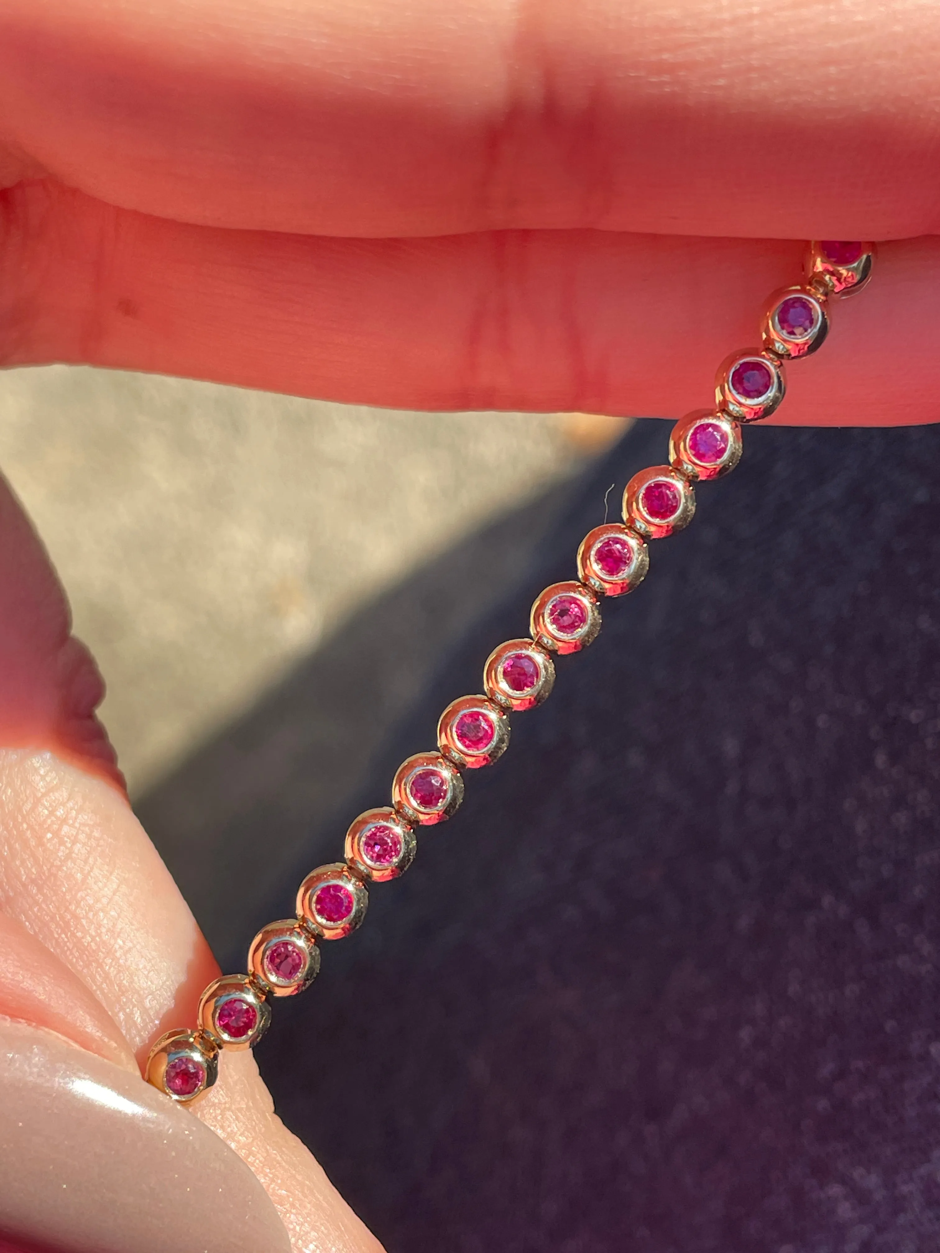 3GOG 14K Original Bubble Bracelet - Emerald, Ruby, or Sapphire - PREORDER DOWNPAYMENT