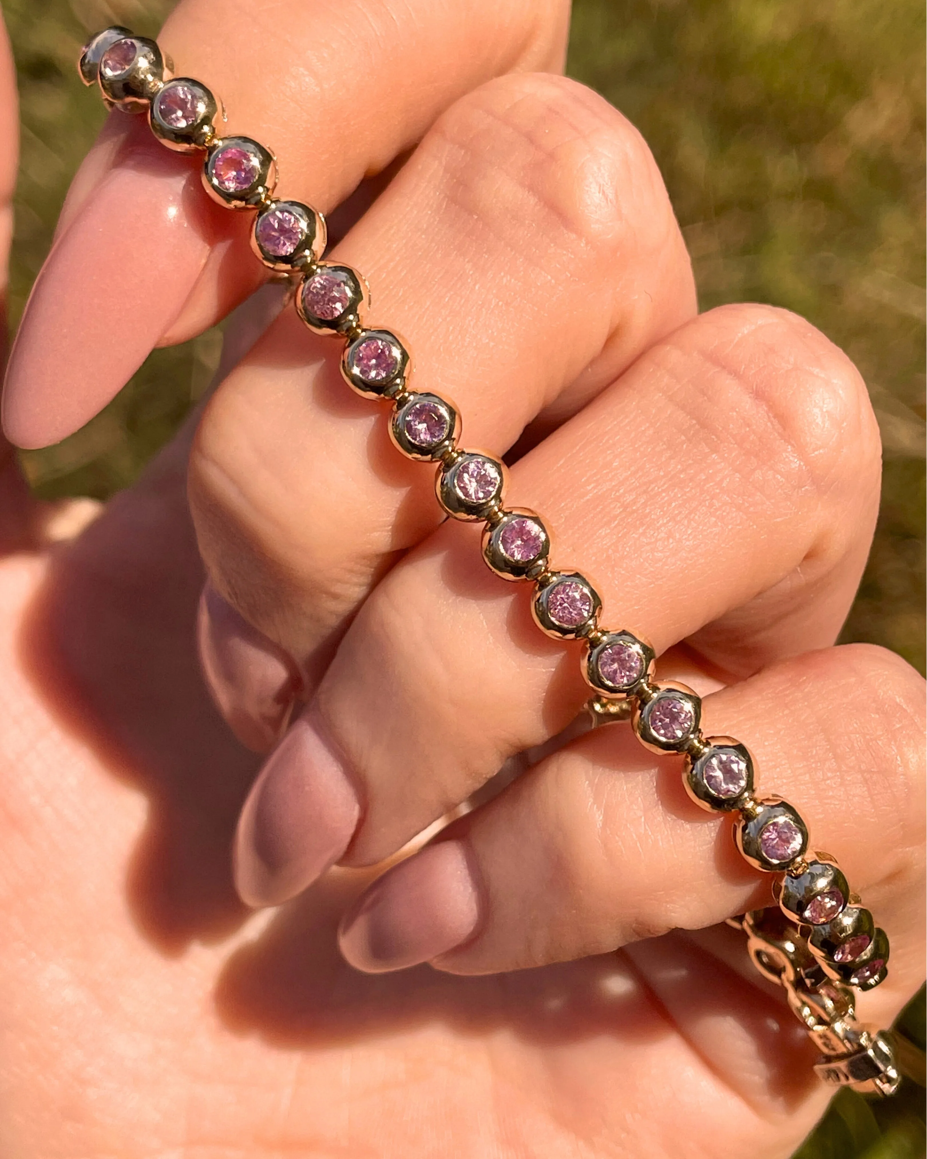 3GOG 14K Original Bubble Bracelet - Emerald, Ruby, or Sapphire - PREORDER DOWNPAYMENT