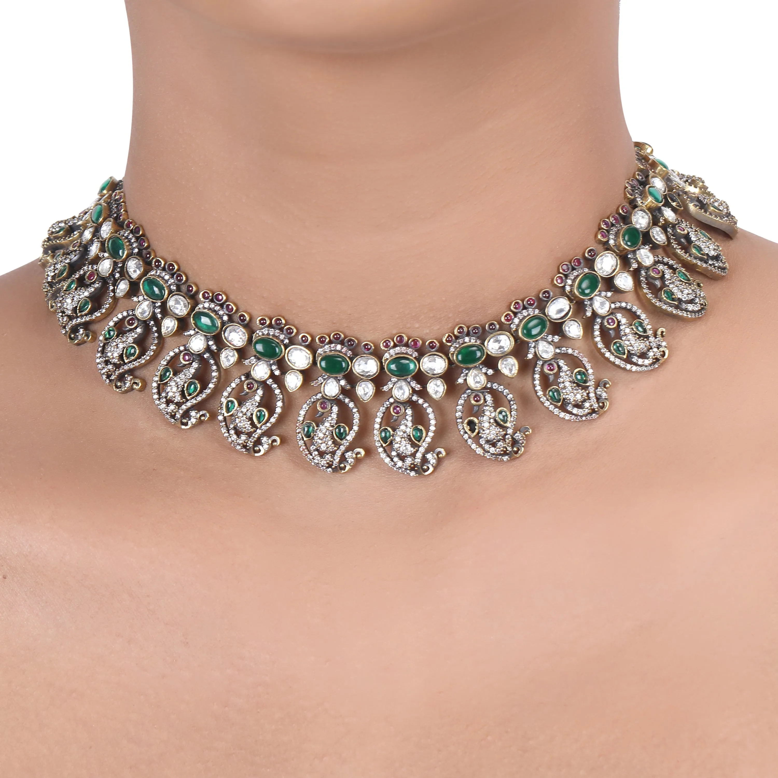 Aafreen Ziya Antique necklace set