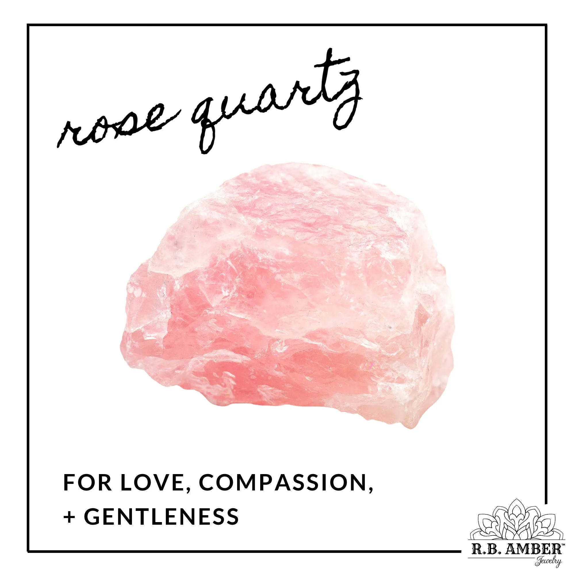 Adults | Rose Quartz   Raw Cognac Amber Anklet