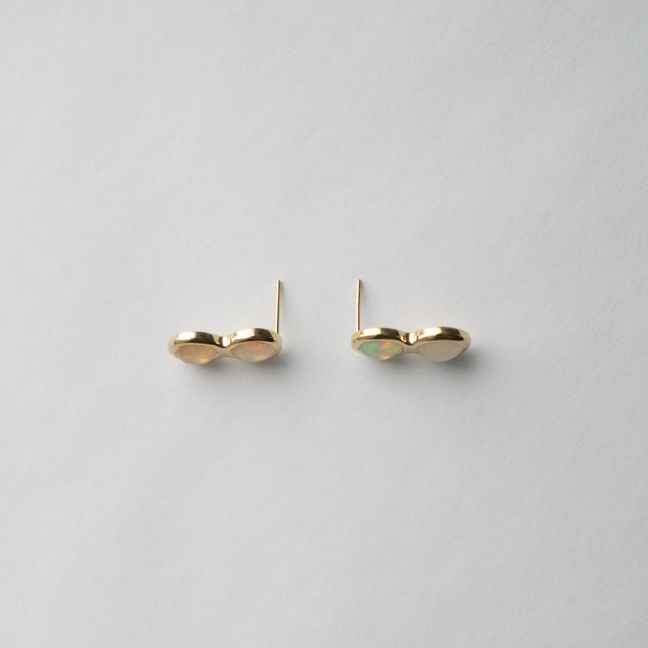 Alia Stud Earrings with Opal