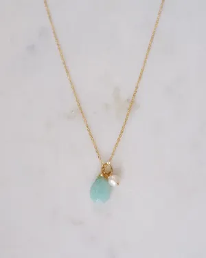 Amazonite pearl Necklace