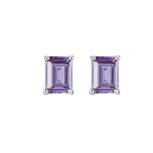 Amethyst Gemstone Stud Earrings