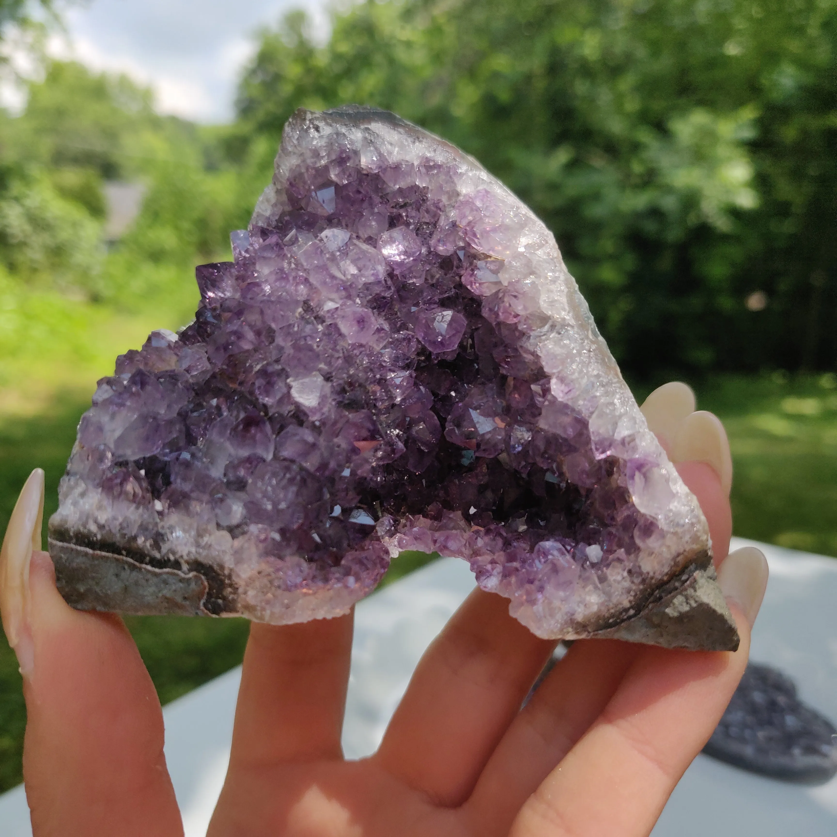 Amethyst Geode Free Form, Cut Base (#11)