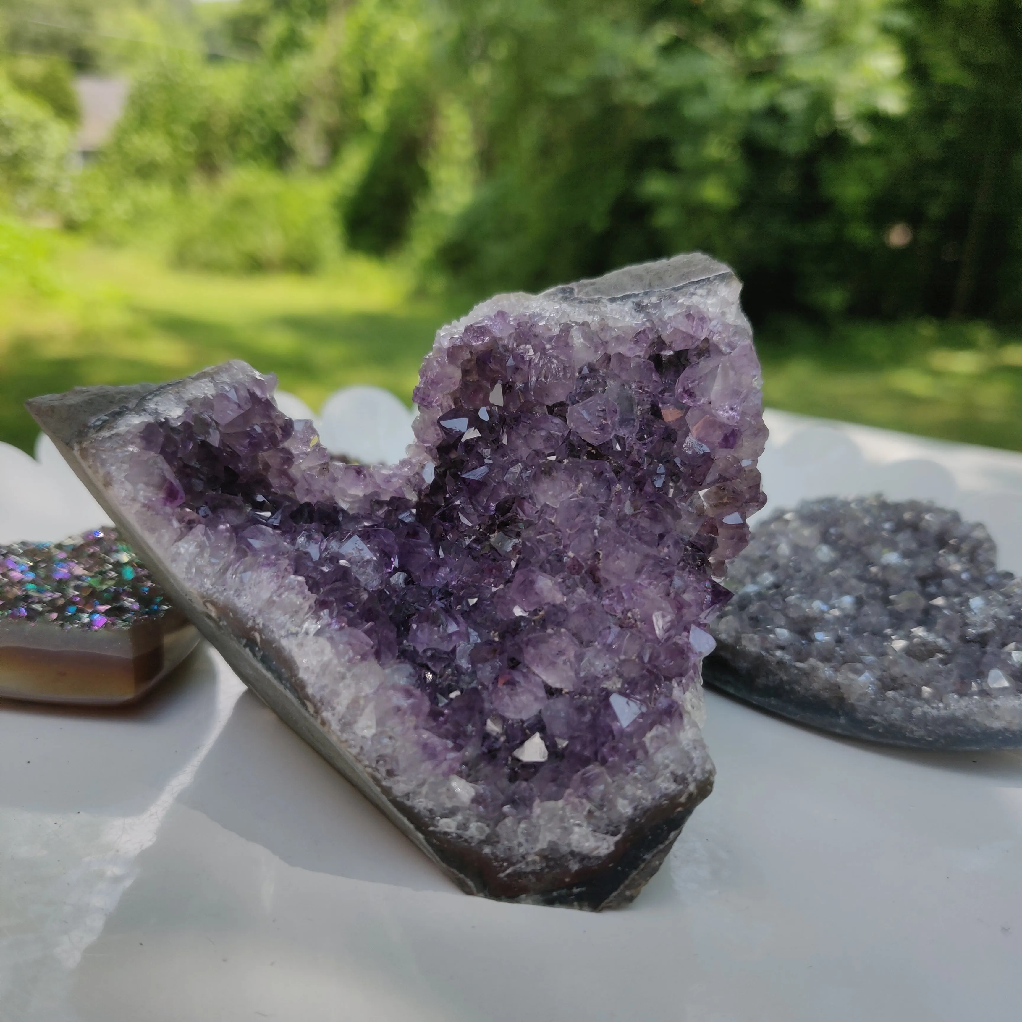 Amethyst Geode Free Form, Cut Base (#11)