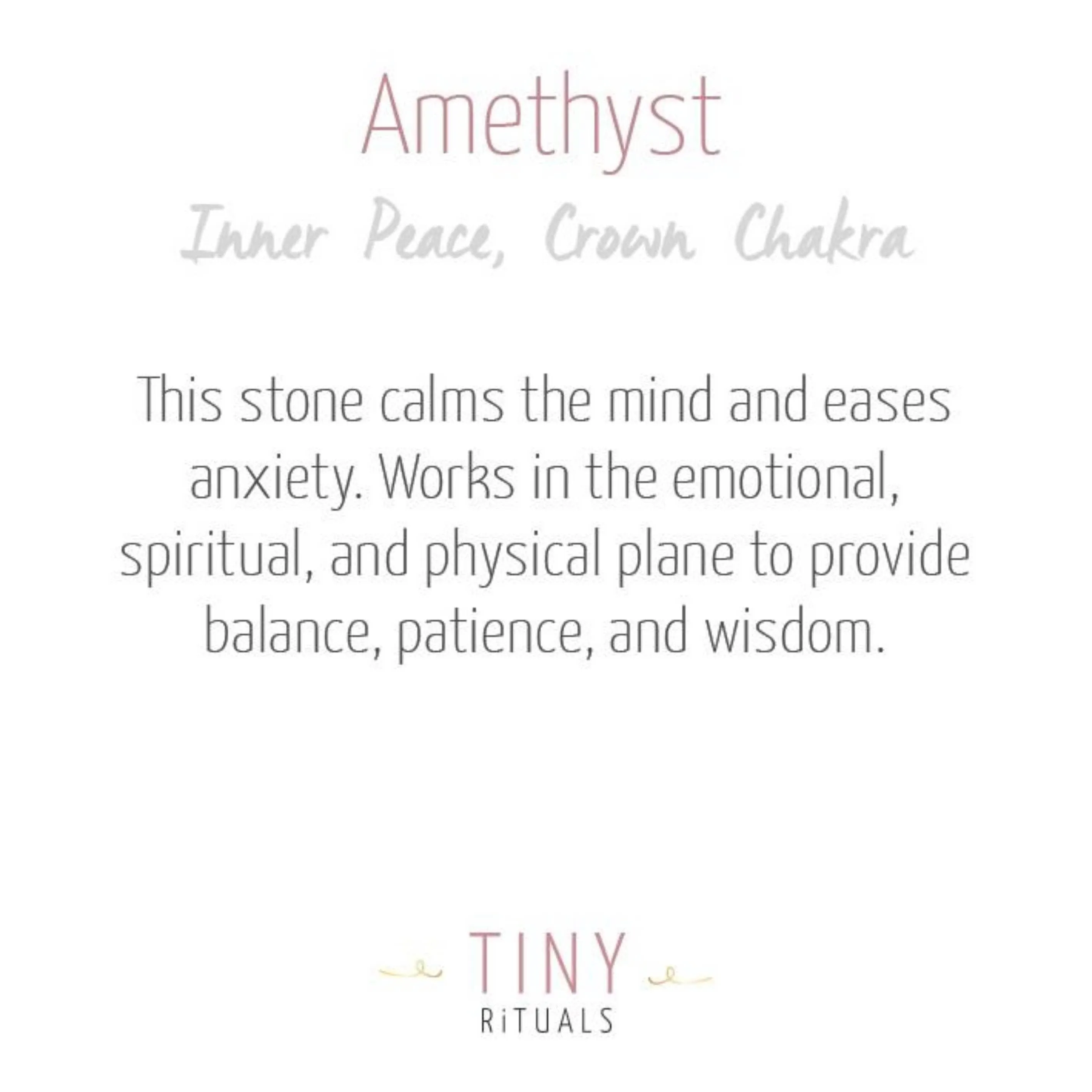Amethyst Gold Ring by Tiny Rituals