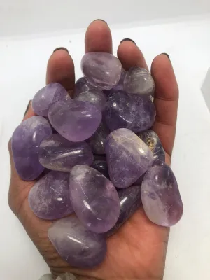 Amethyst1 1/2- 2 inch polished Trumble Stone Crystal