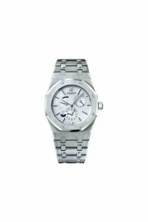 audemars piguet royal oak dual time 39mm brushed steel men's watch
