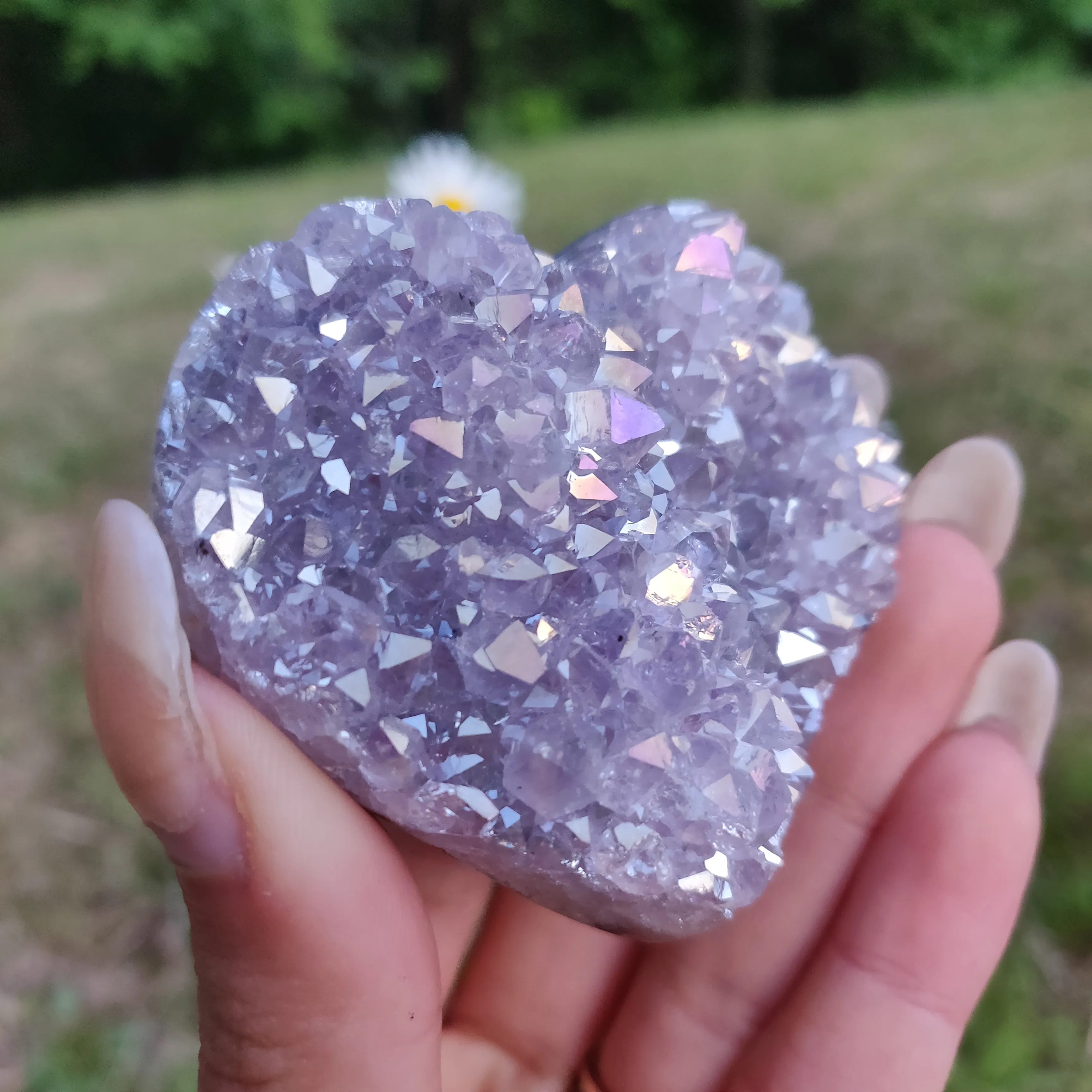 Aura Amethyst Heart (#10)