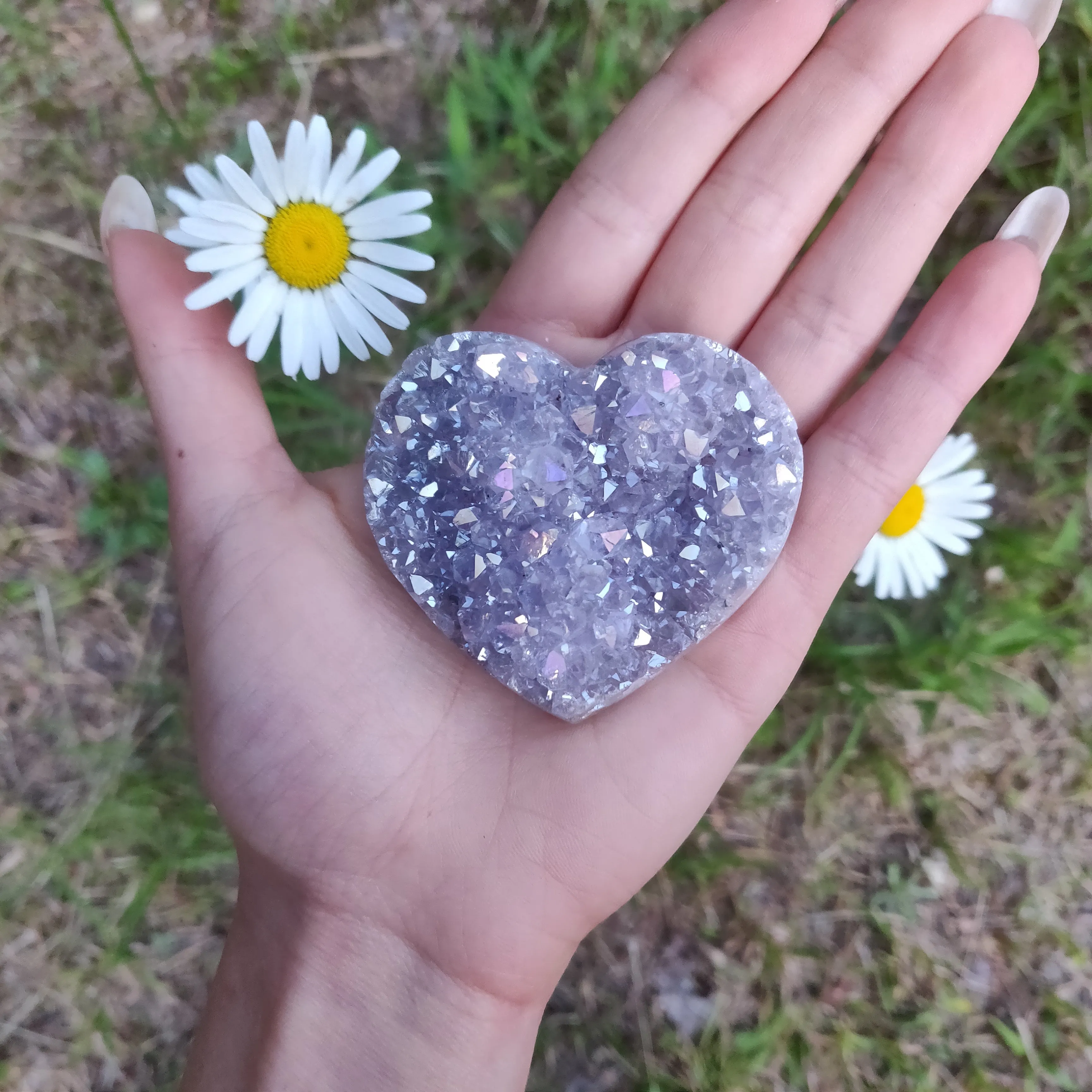 Aura Amethyst Heart (#10)