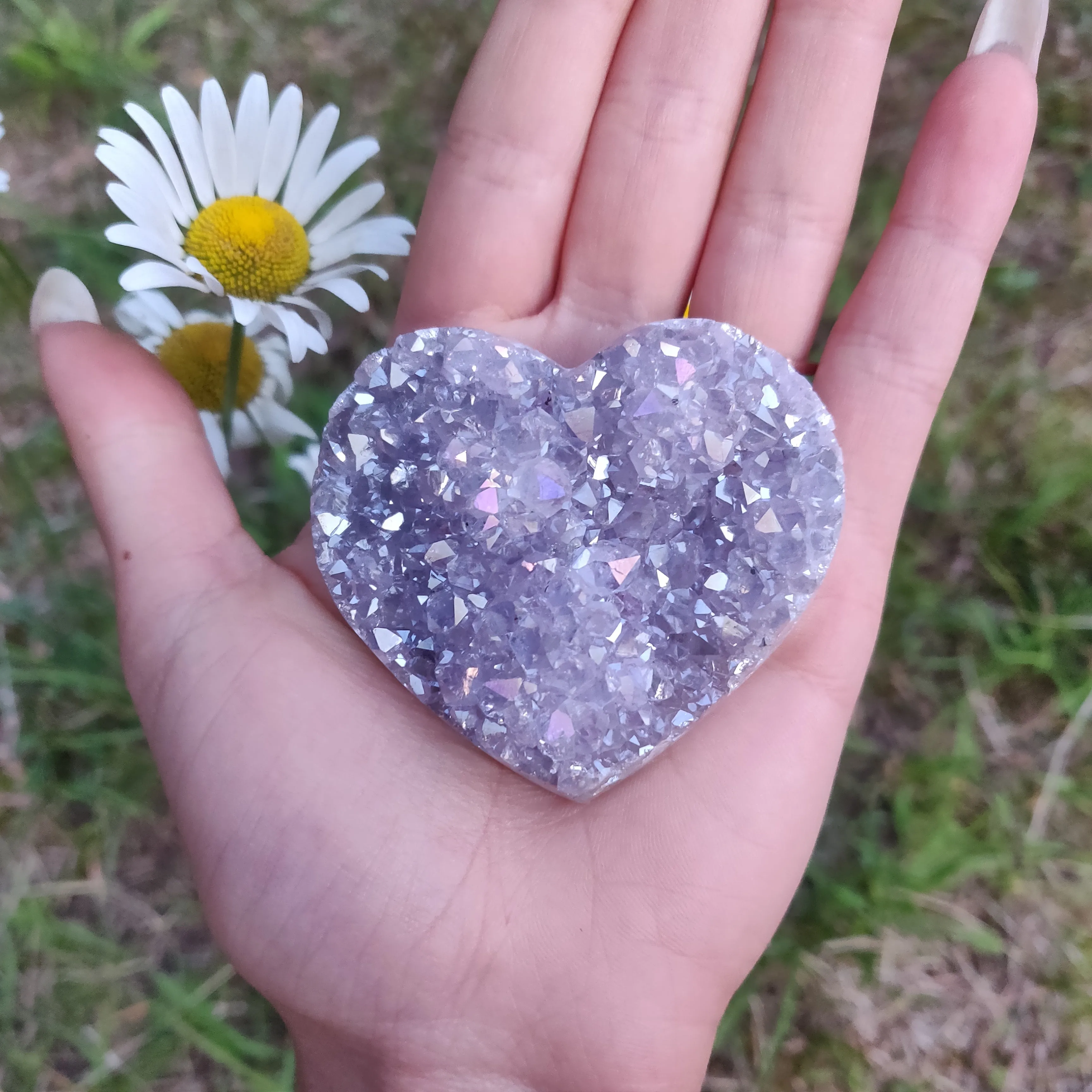 Aura Amethyst Heart (#10)