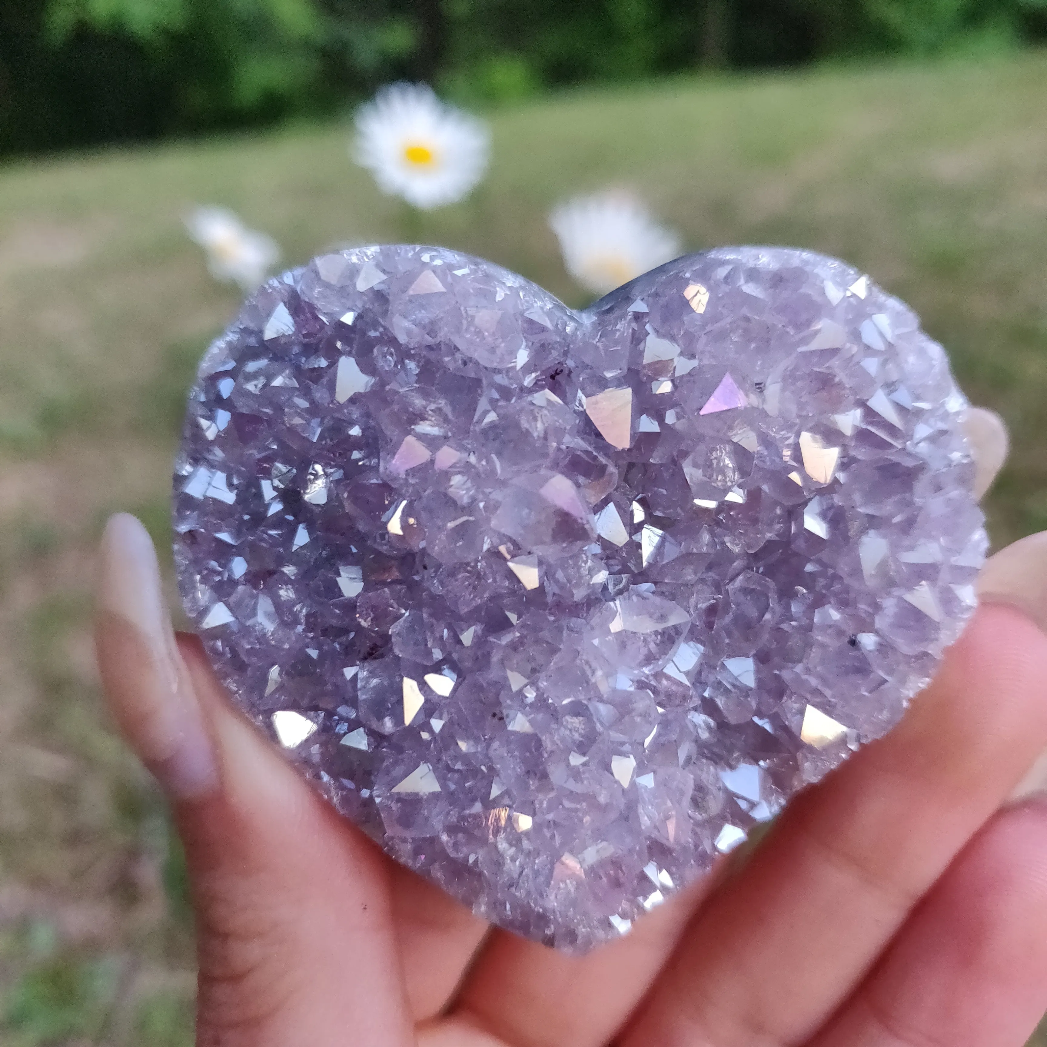 Aura Amethyst Heart (#10)