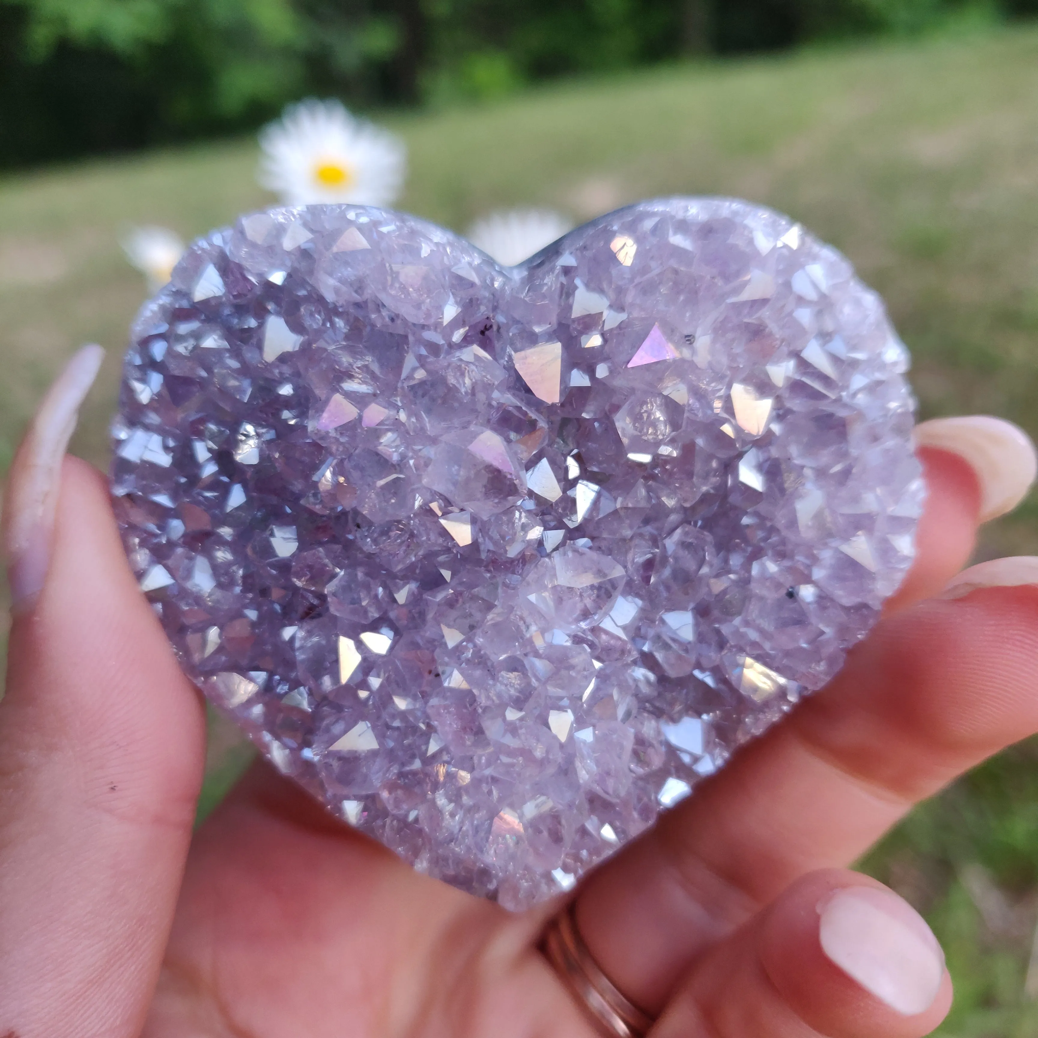 Aura Amethyst Heart (#10)