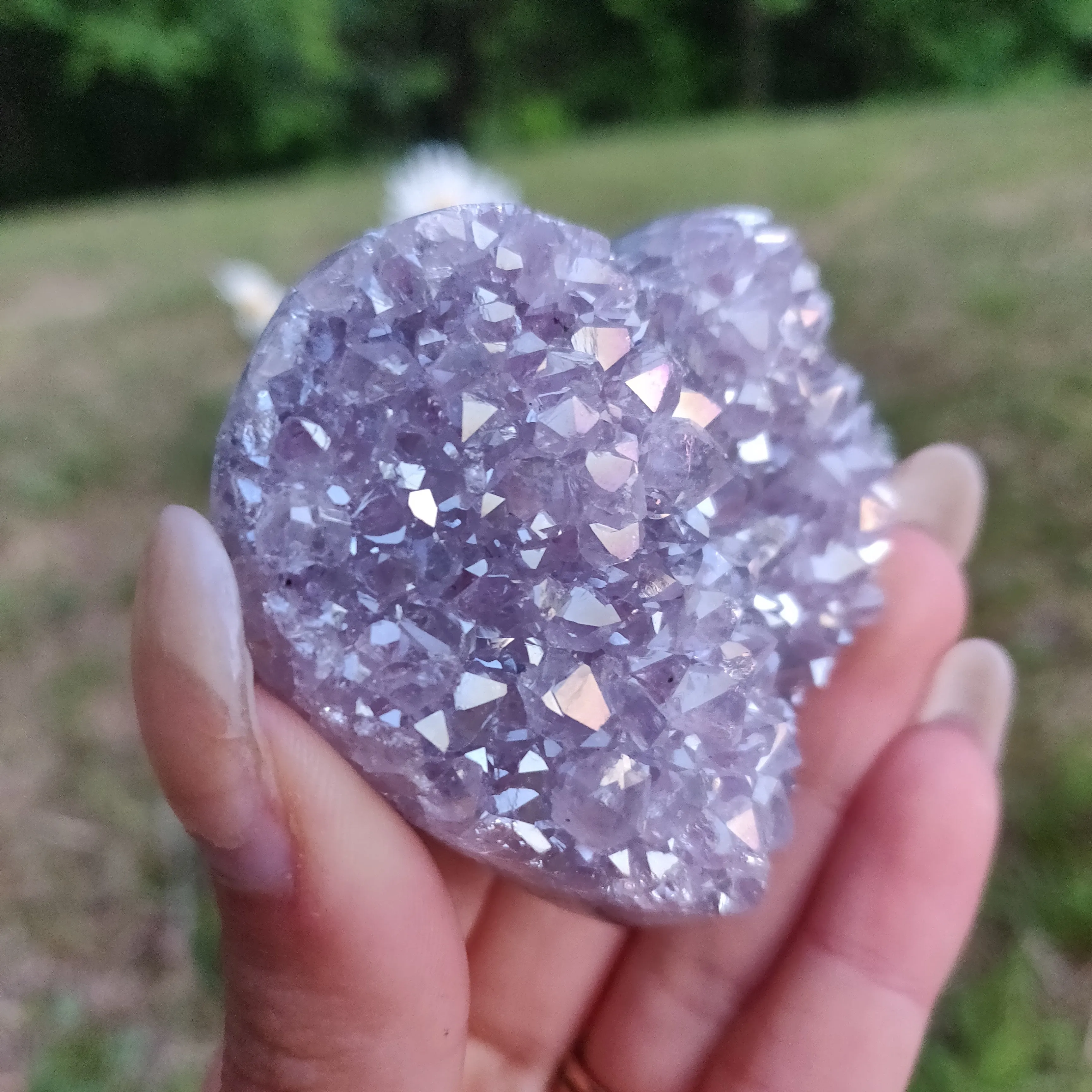 Aura Amethyst Heart (#10)