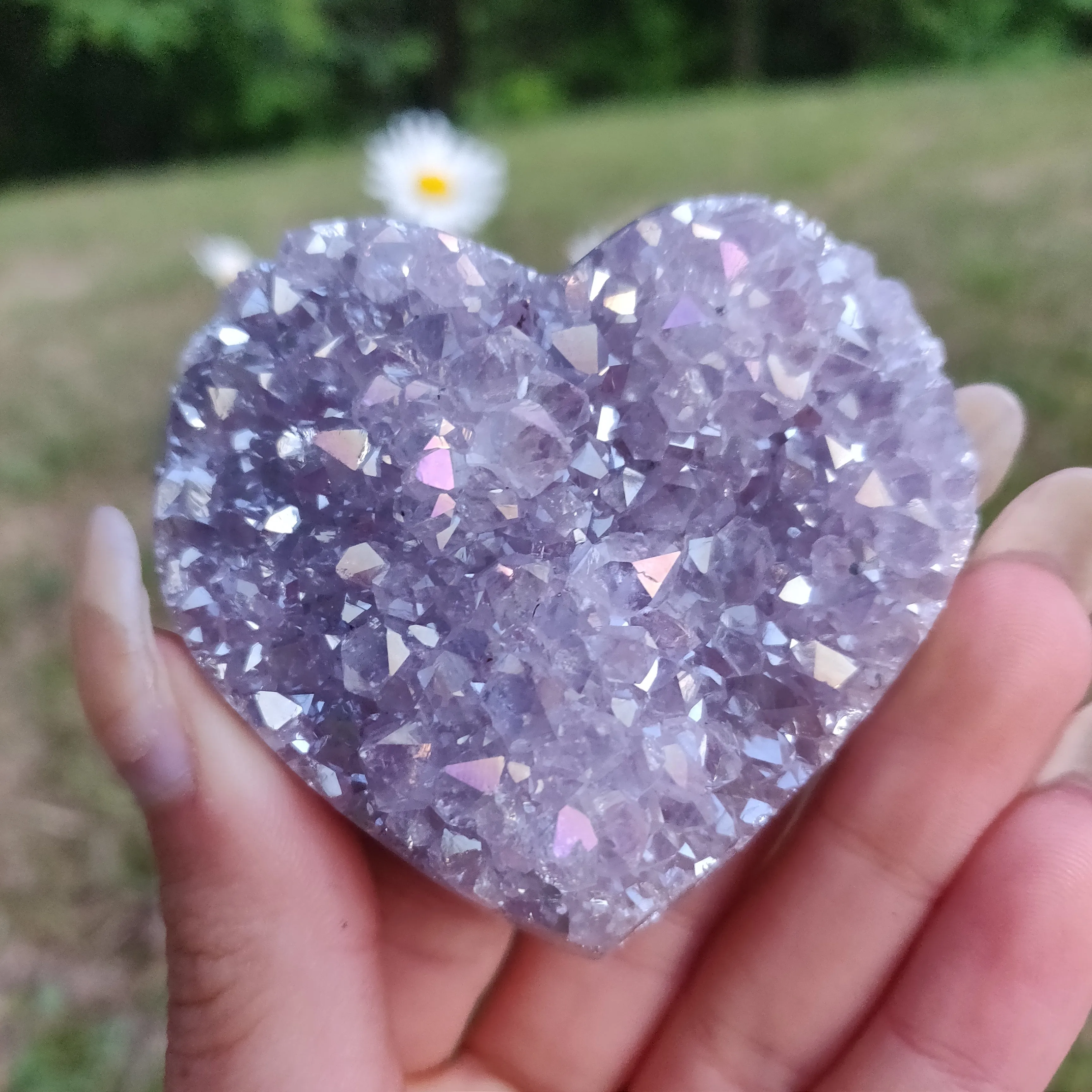 Aura Amethyst Heart (#10)