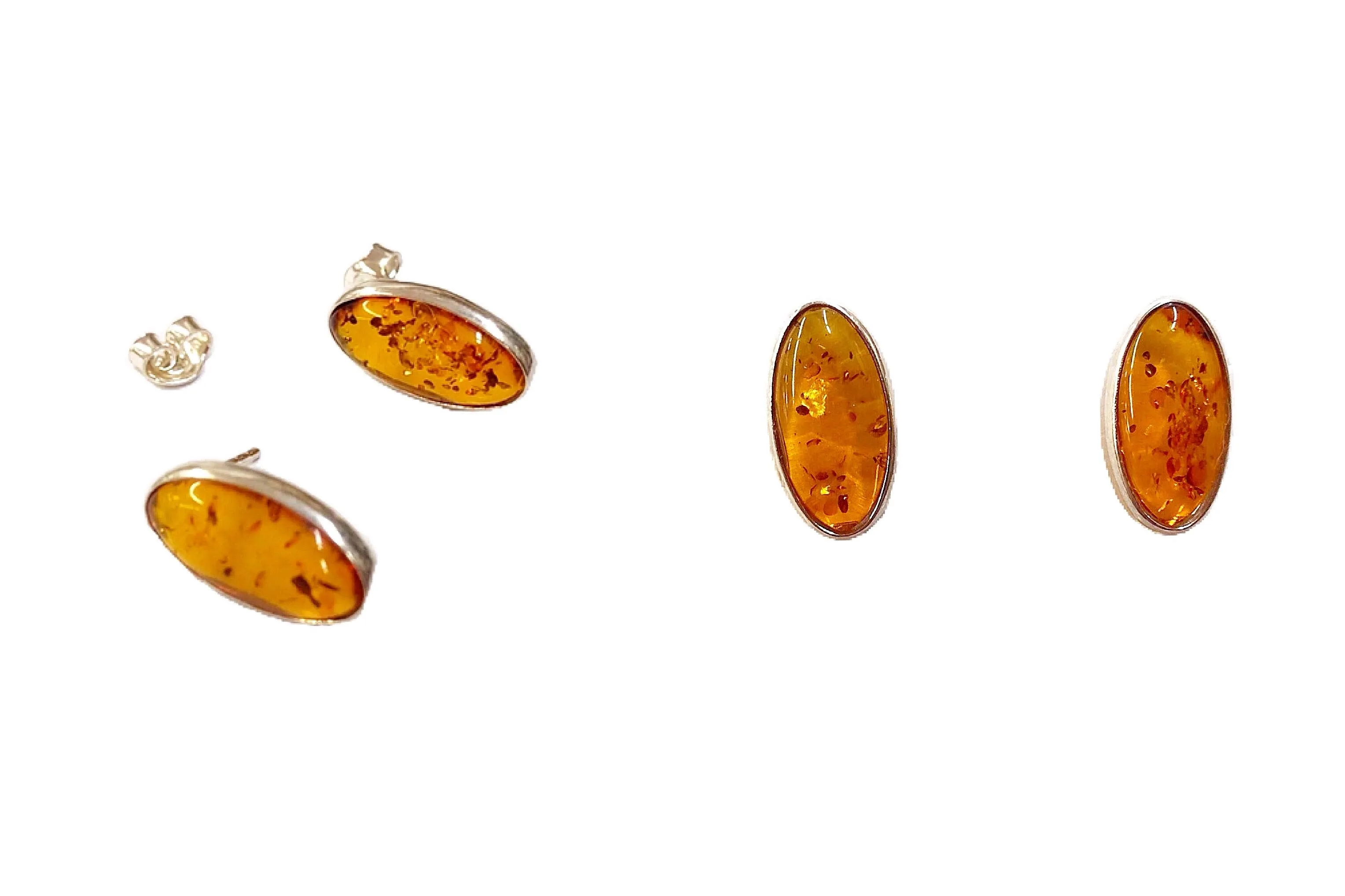 Baltic Amber Gemstone Earrings #3