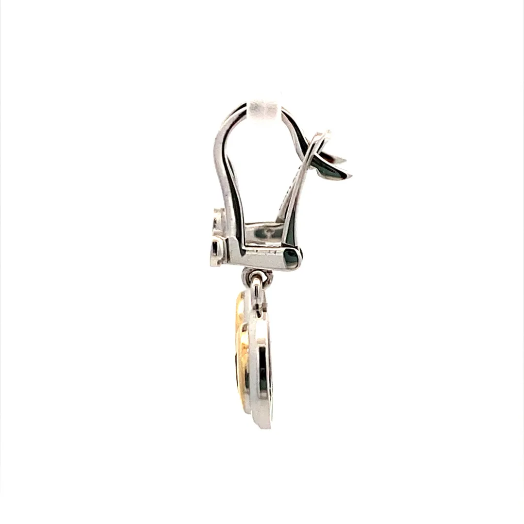 Beeghly & Co. Two-Tone Citrine Drop Earrings