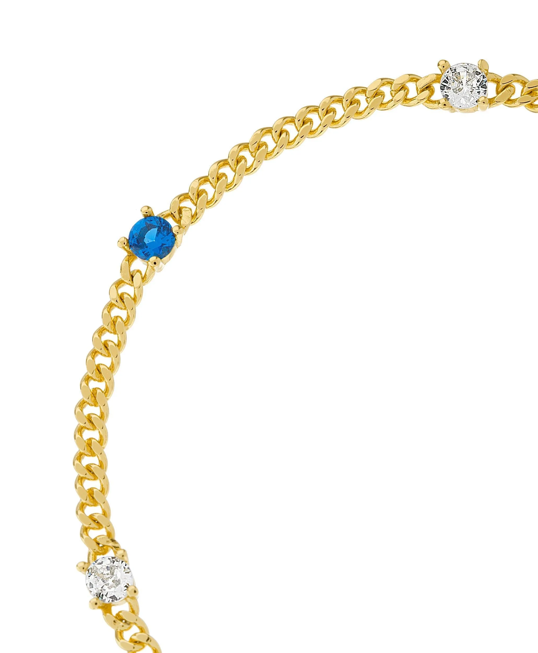 Birthstone Bracelet September 18ct Gold Plated