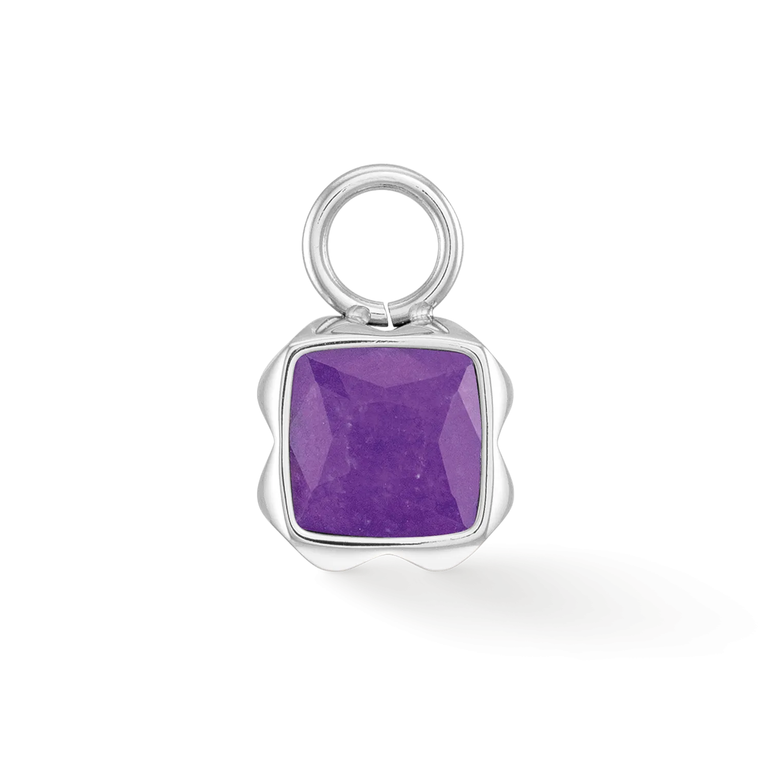 Birthstone February Charm Sugilite Silver