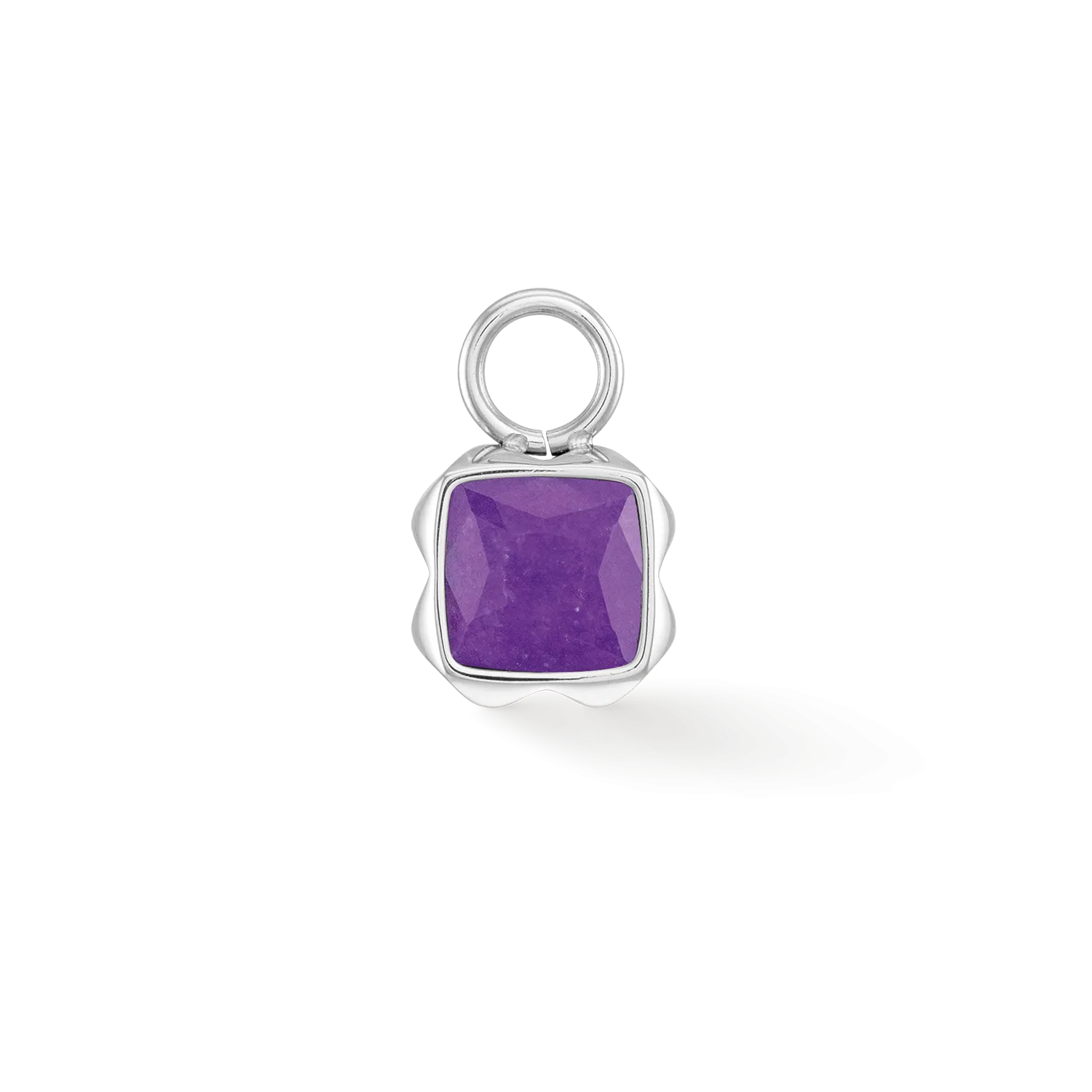 Birthstone February Charm Sugilite Silver