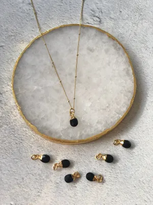 Black Onyx Crystal Necklace