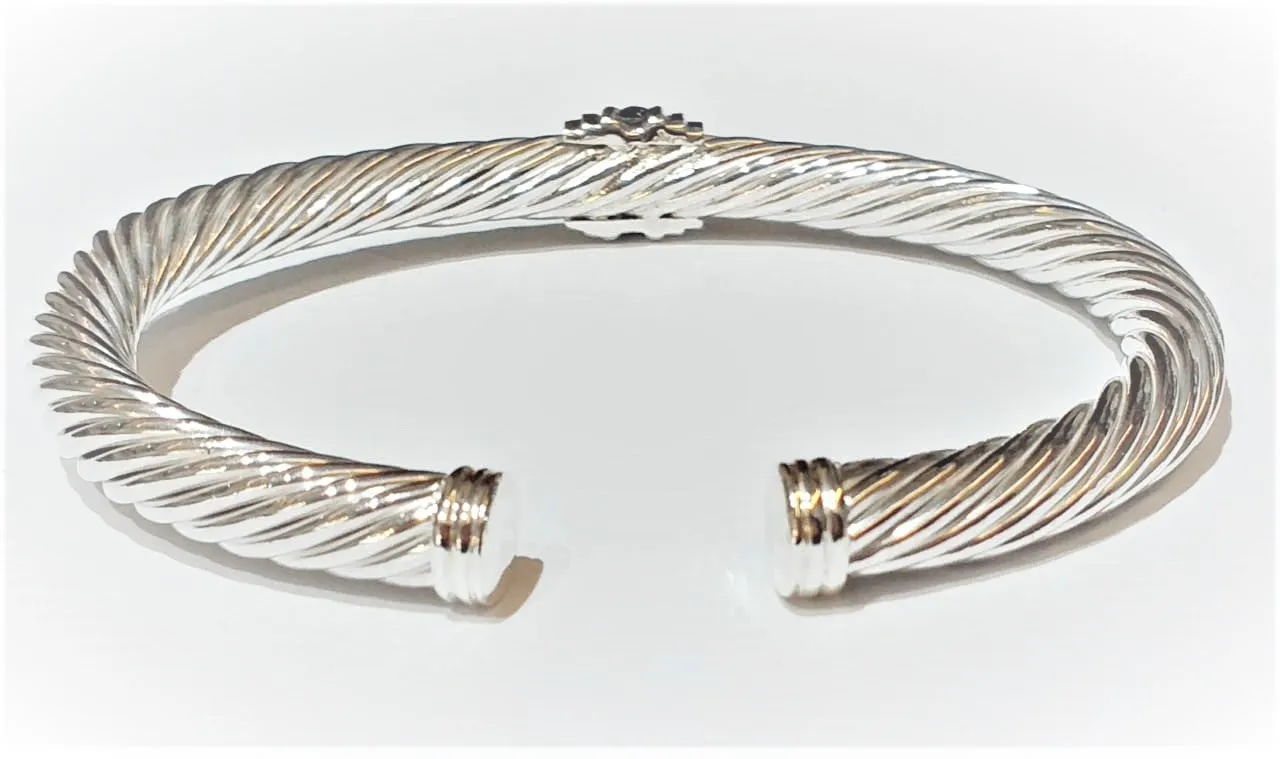 Blue Sapphire Cable Classics Bracelet