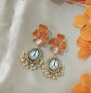 Carnelian and Opal Earrings