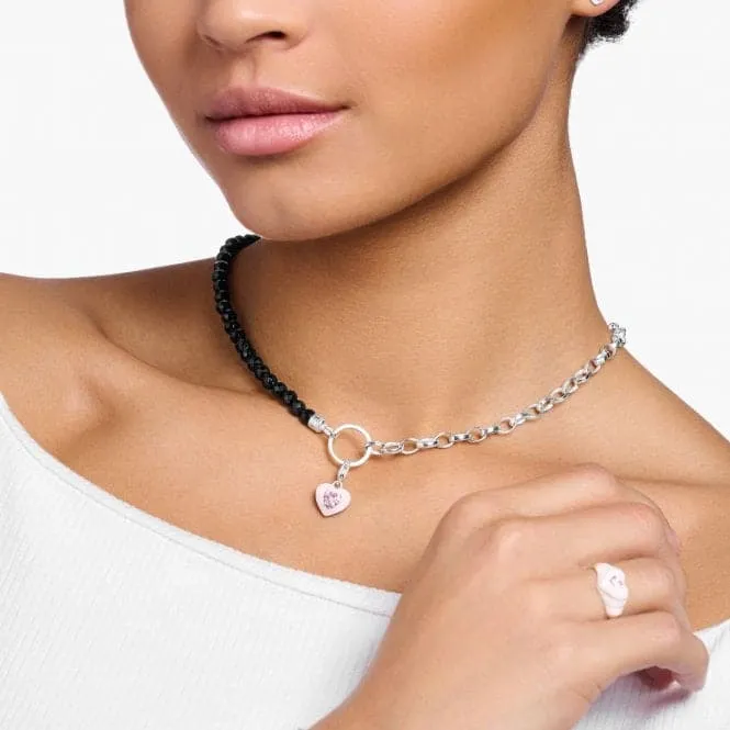 Charm Club Black Pearls Necklace KE2188-130-11