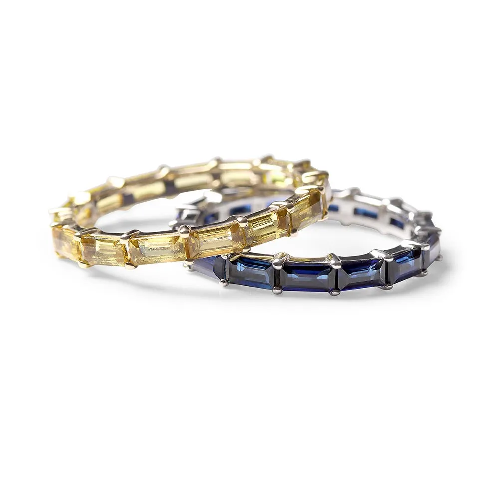 CITRINE BAGUETTE ETERNITY BAND