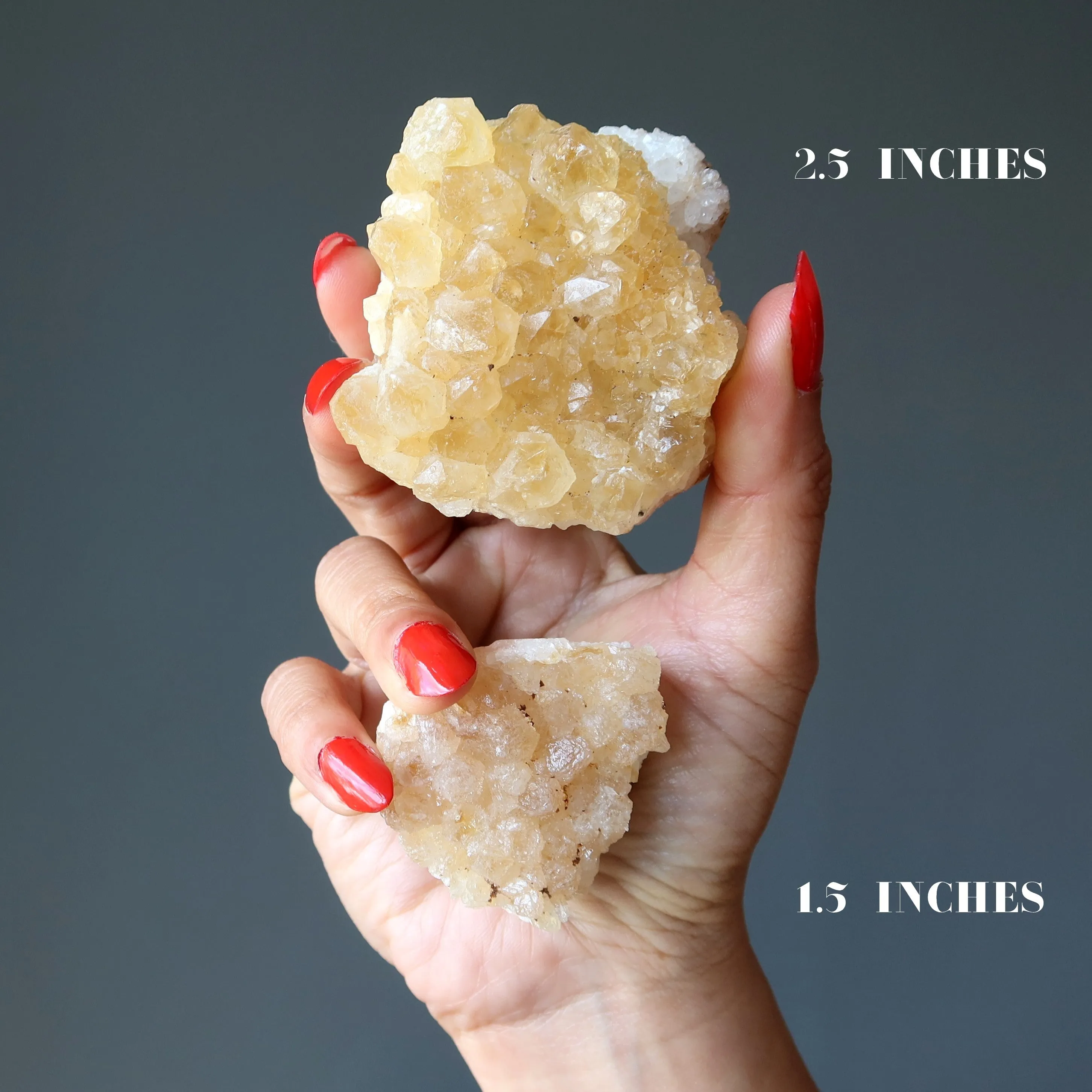 Citrine Cluster Lucky Sun Kissed Prosperity Yellow Stone