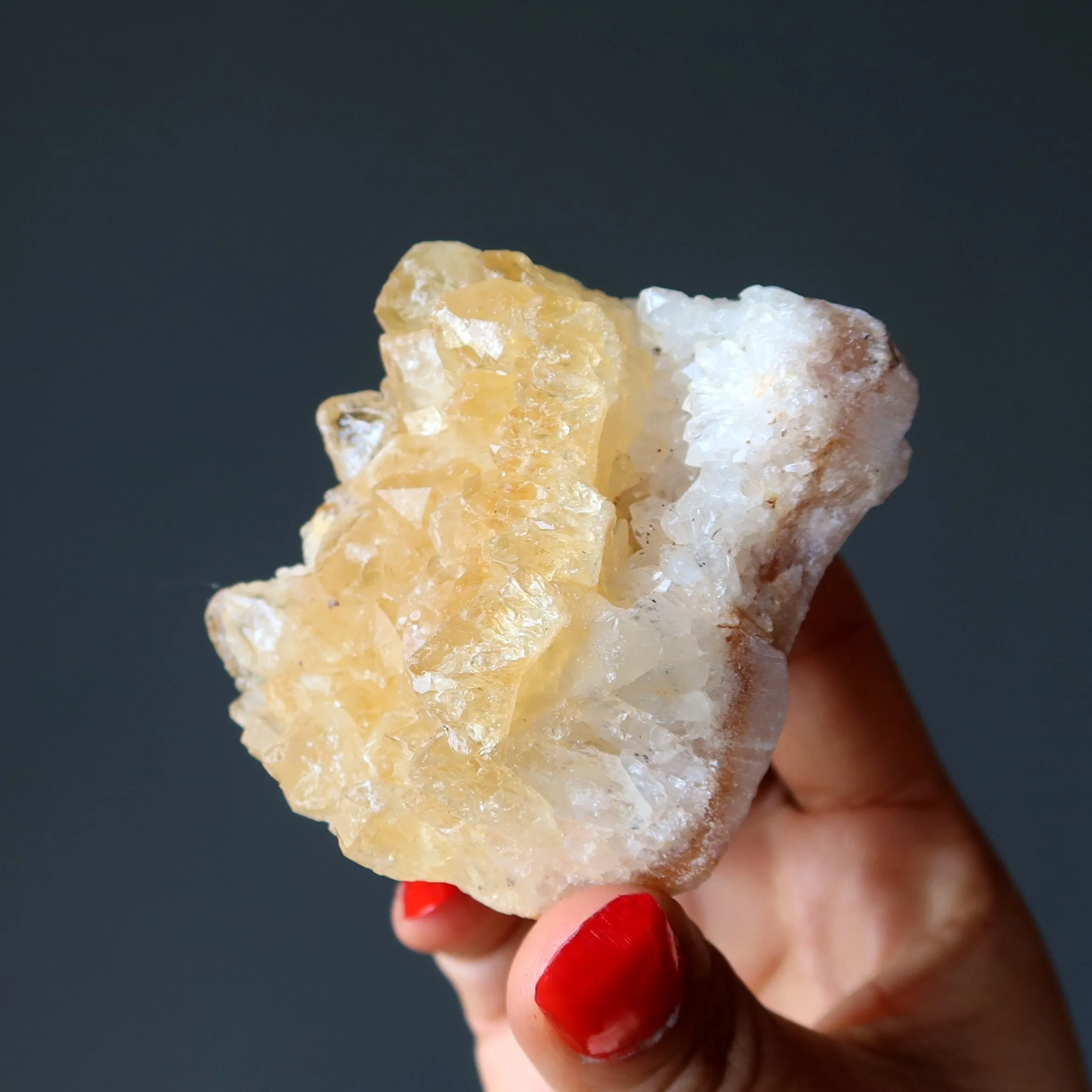 Citrine Cluster Lucky Sun Kissed Prosperity Yellow Stone