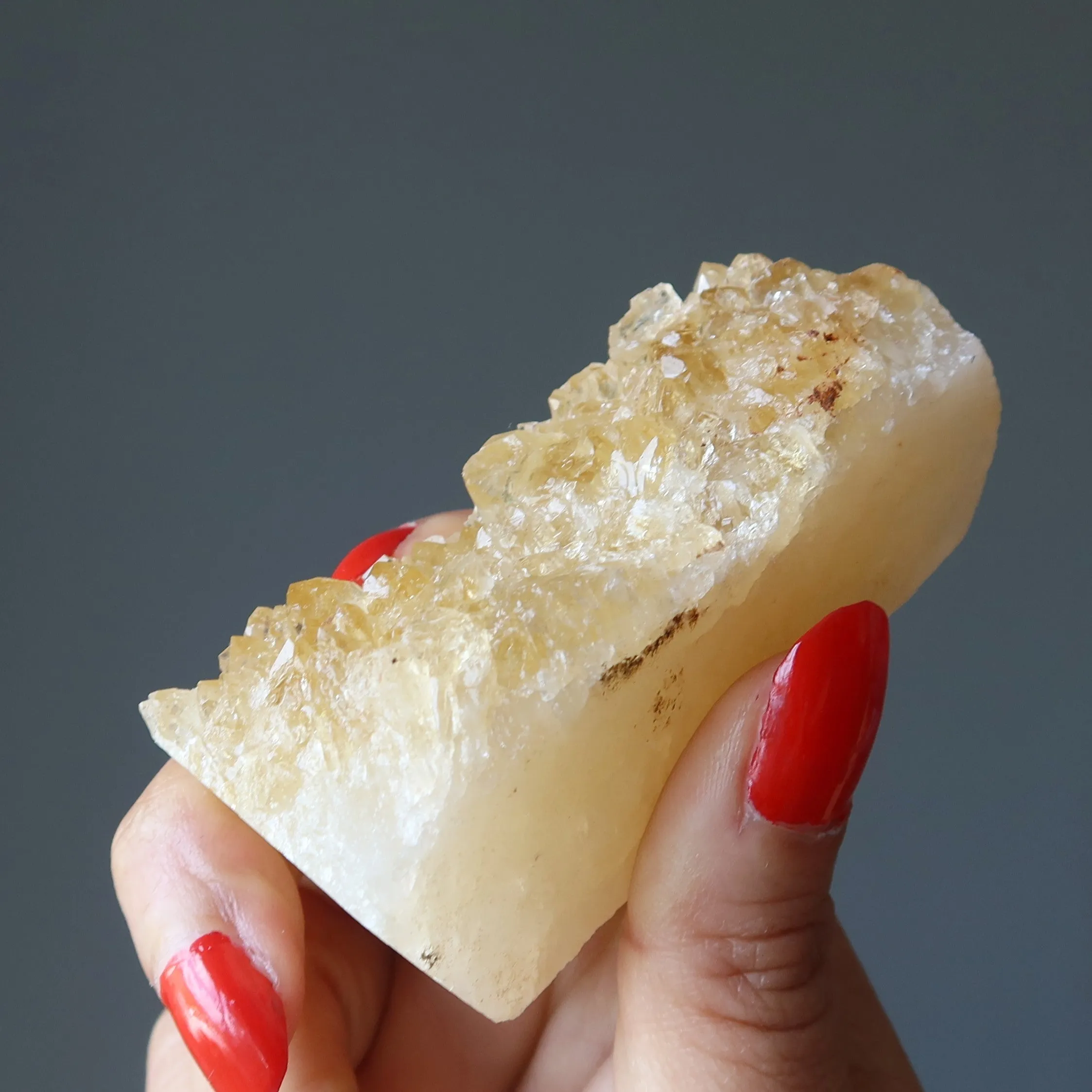 Citrine Cluster Lucky Sun Kissed Prosperity Yellow Stone