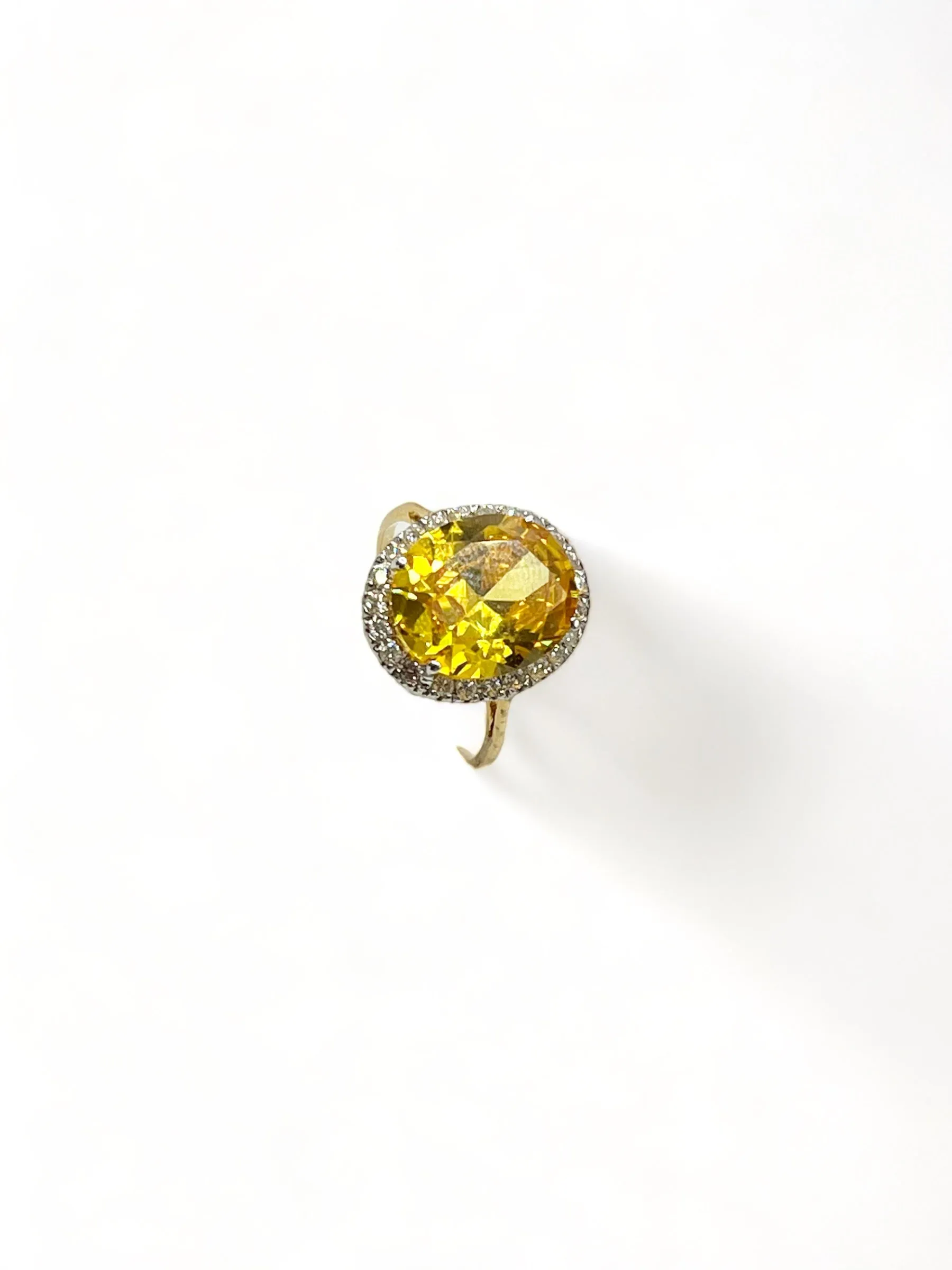 CITRINE DIAMOND RING
