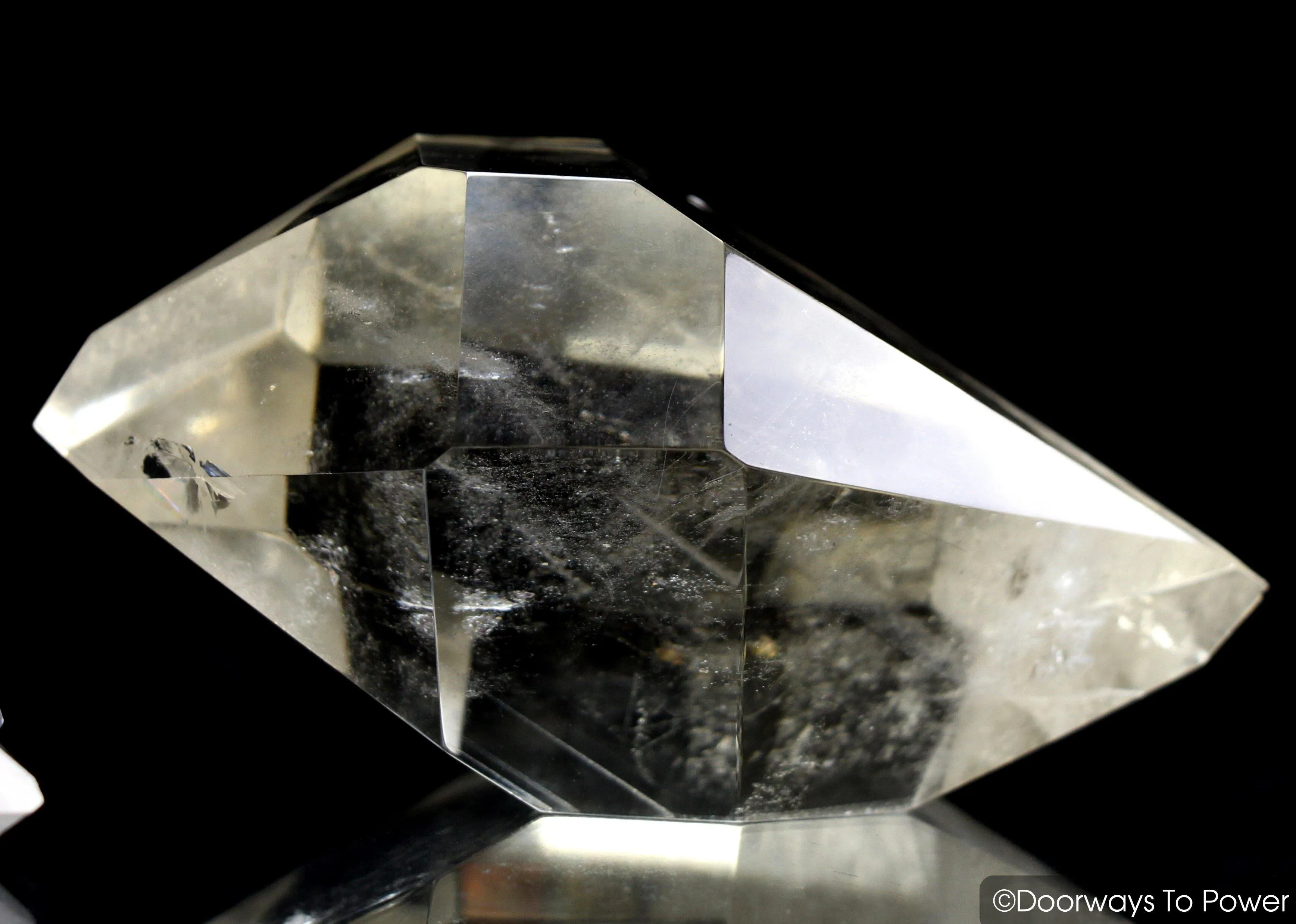 Citrine Double Terminated Abundance Quartz Crystal w/ Rainbows