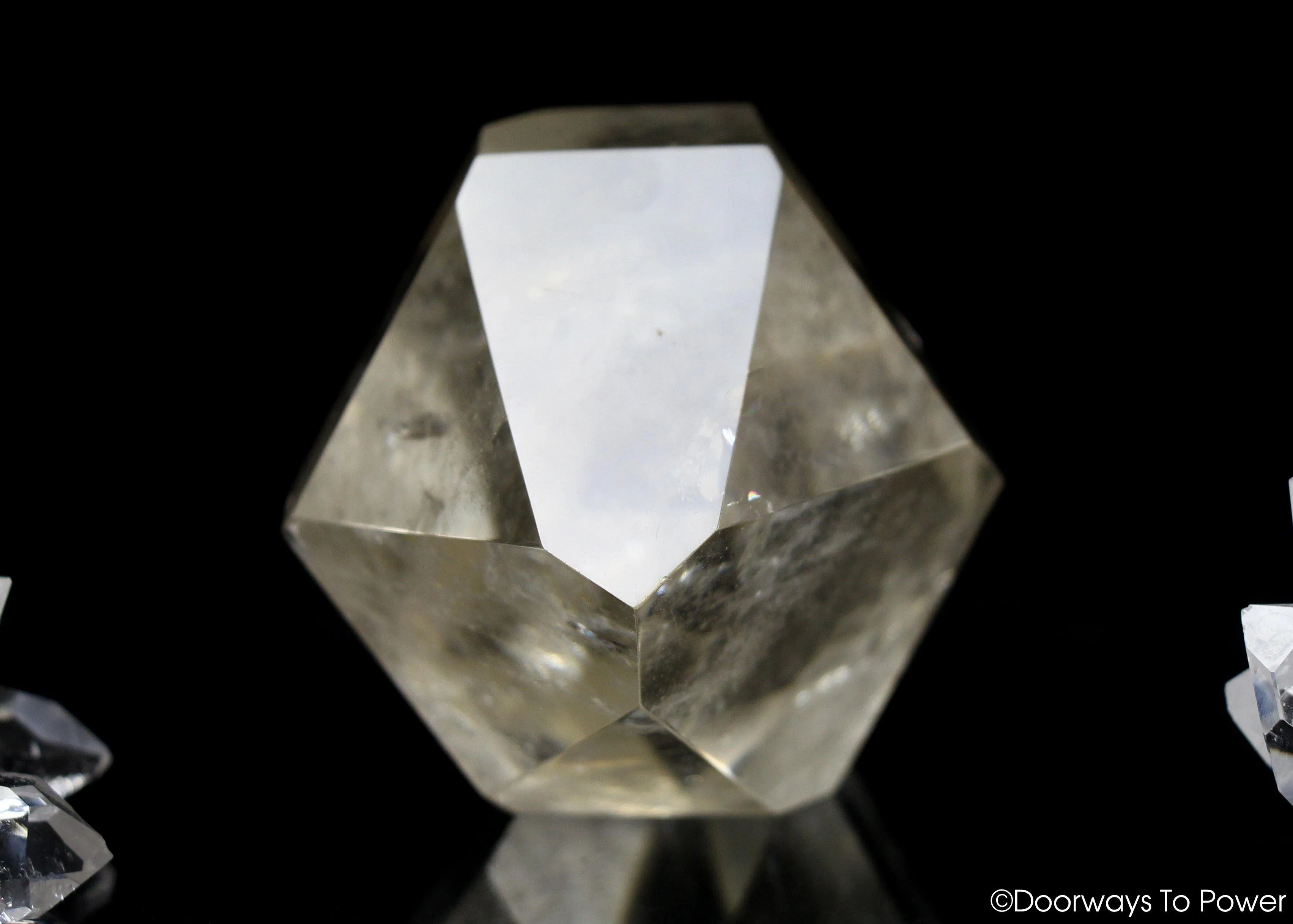 Citrine Double Terminated Abundance Quartz Crystal w/ Rainbows