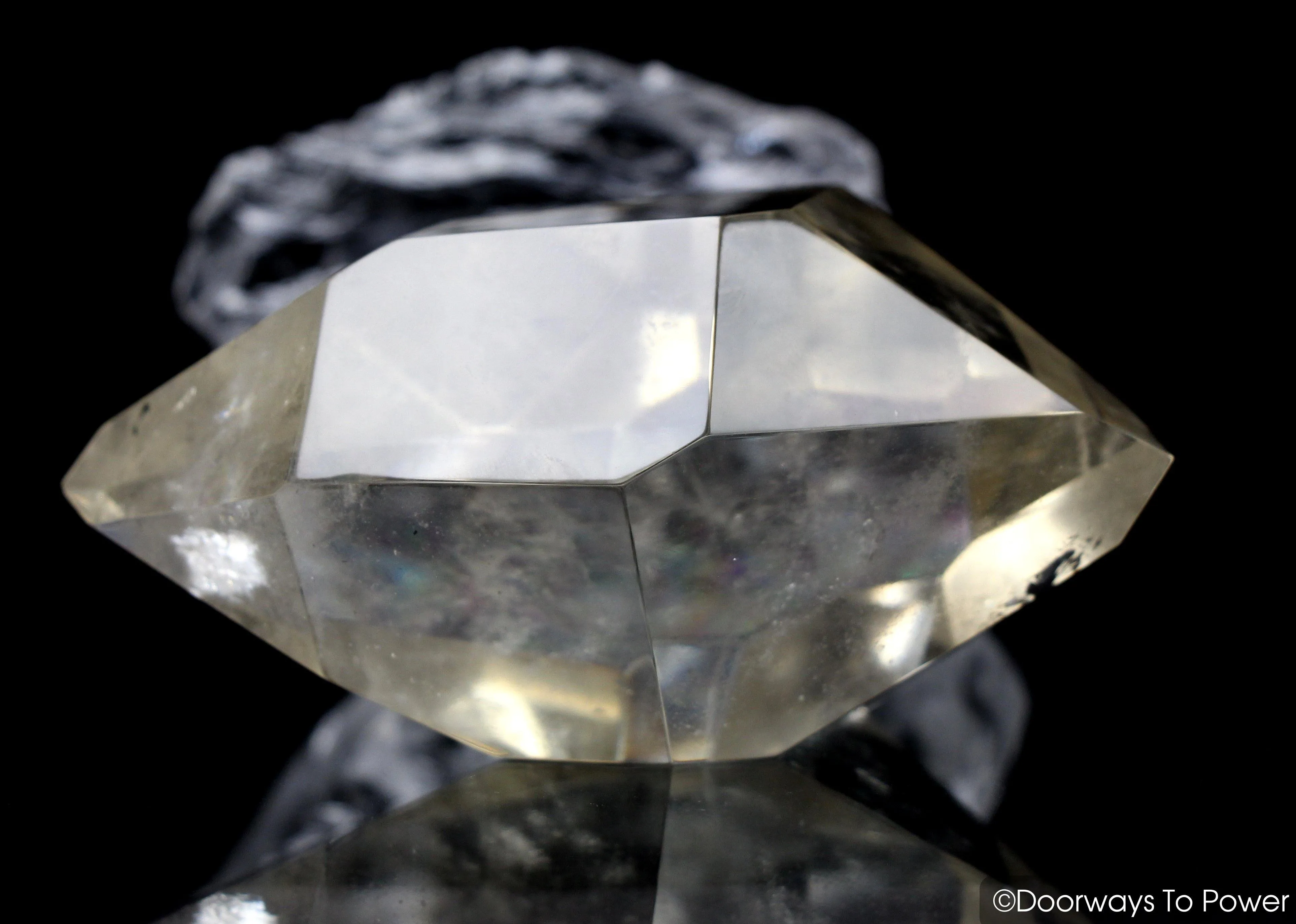 Citrine Double Terminated Abundance Quartz Crystal w/ Rainbows