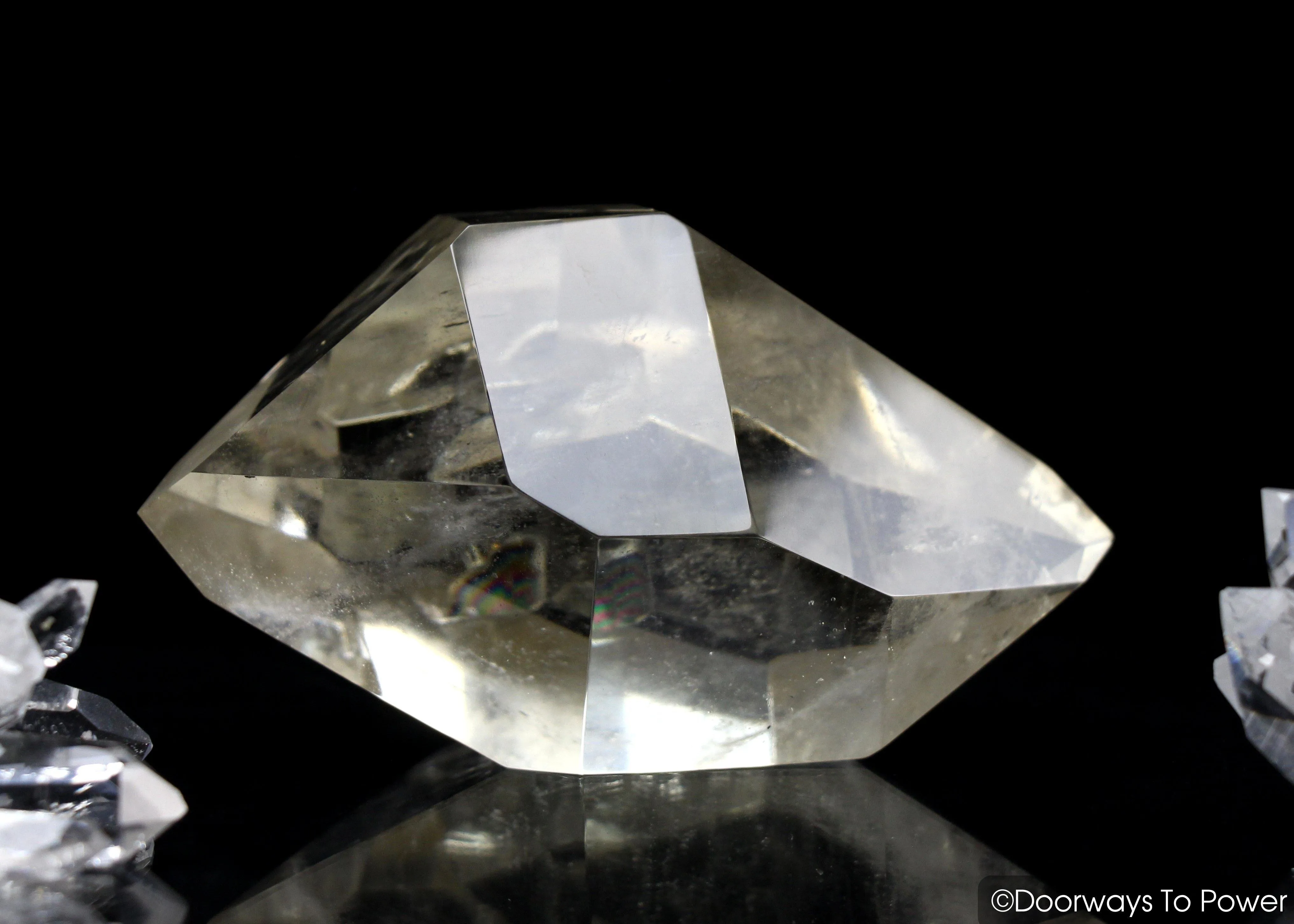 Citrine Double Terminated Abundance Quartz Crystal w/ Rainbows
