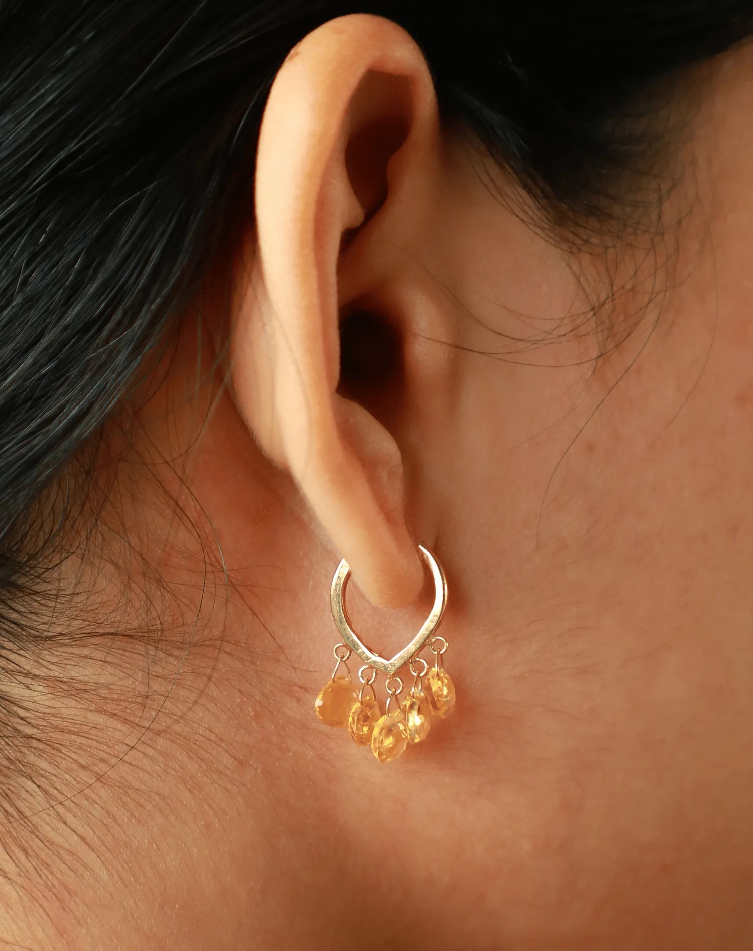 Citrine Droplet Huggies