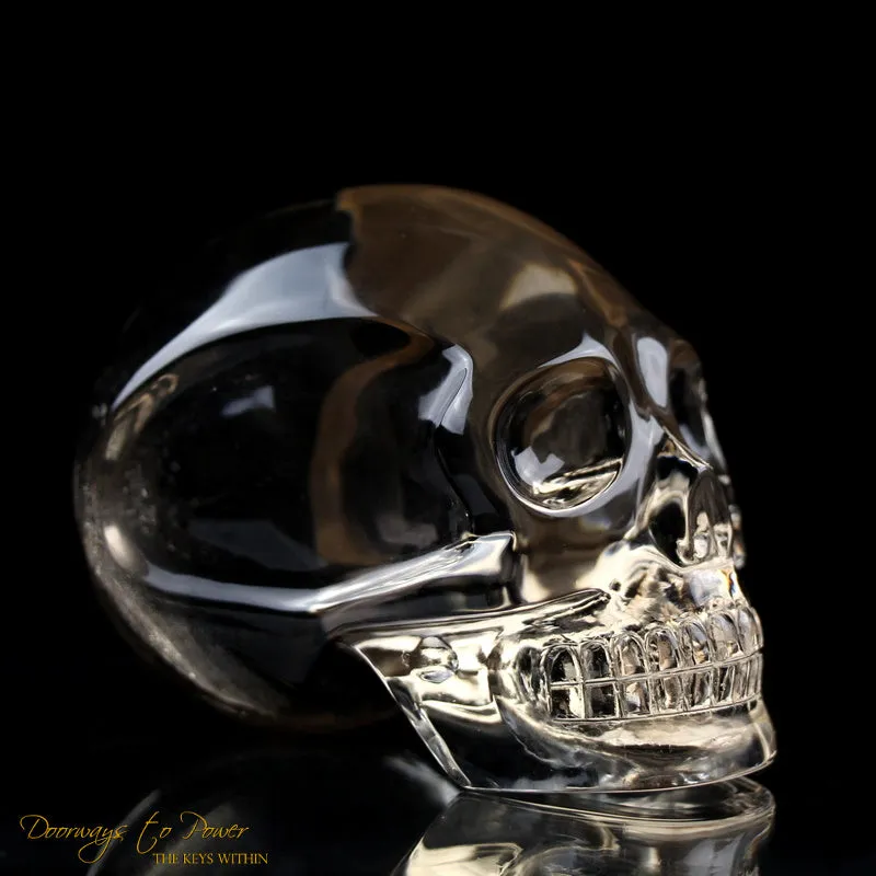 Citrine Quartz Akhenaten Elongated Crystal Skull 'Ancient Code'