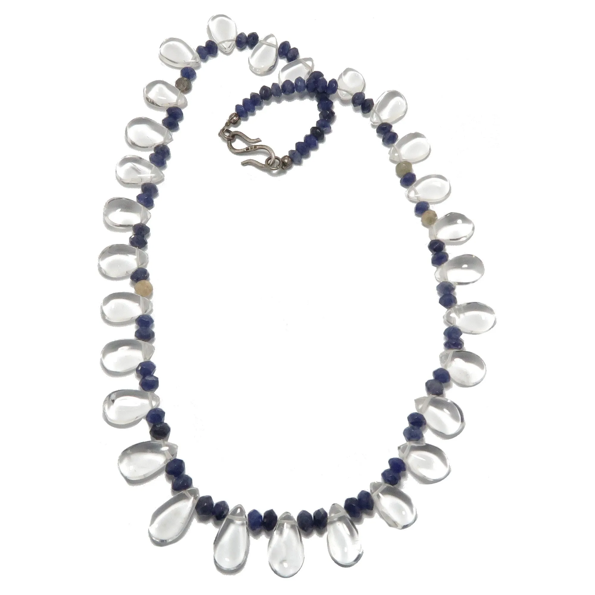Clear Quartz Necklace Blue Aventurine Ruler of Innovation Gems