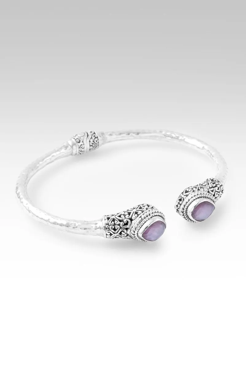 Delightful Days Tip-to-Tip Bracelet™ in Ruby Mother of Pearl Quartz Triplet